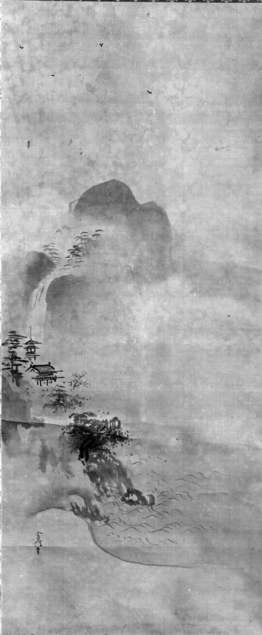 paesaggio montano (dipinto) di Kanō, Tsunenobu (XVIII)