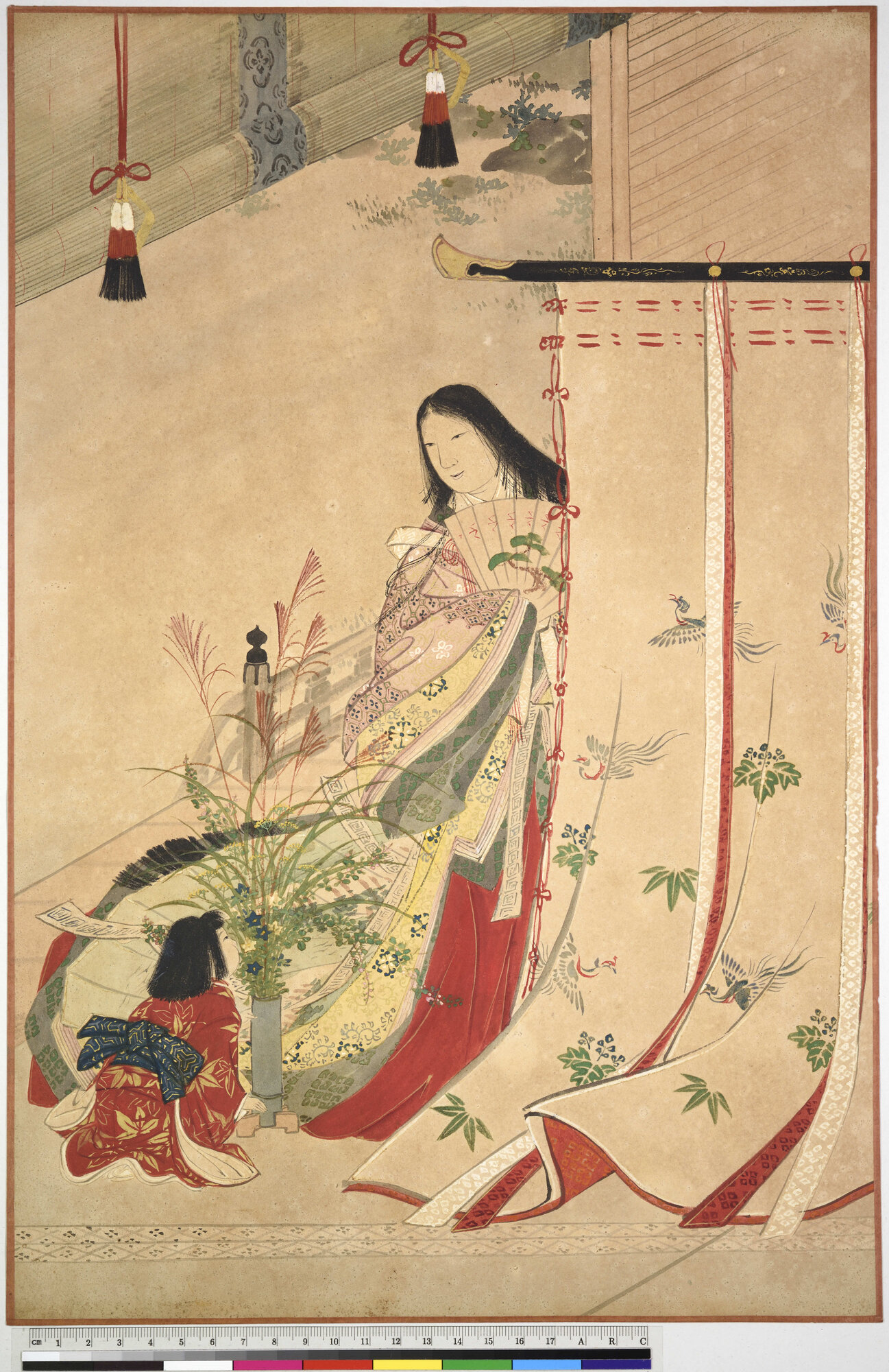 donna con bambina (dipinto) di Chiossone, Edoardo (XIX)