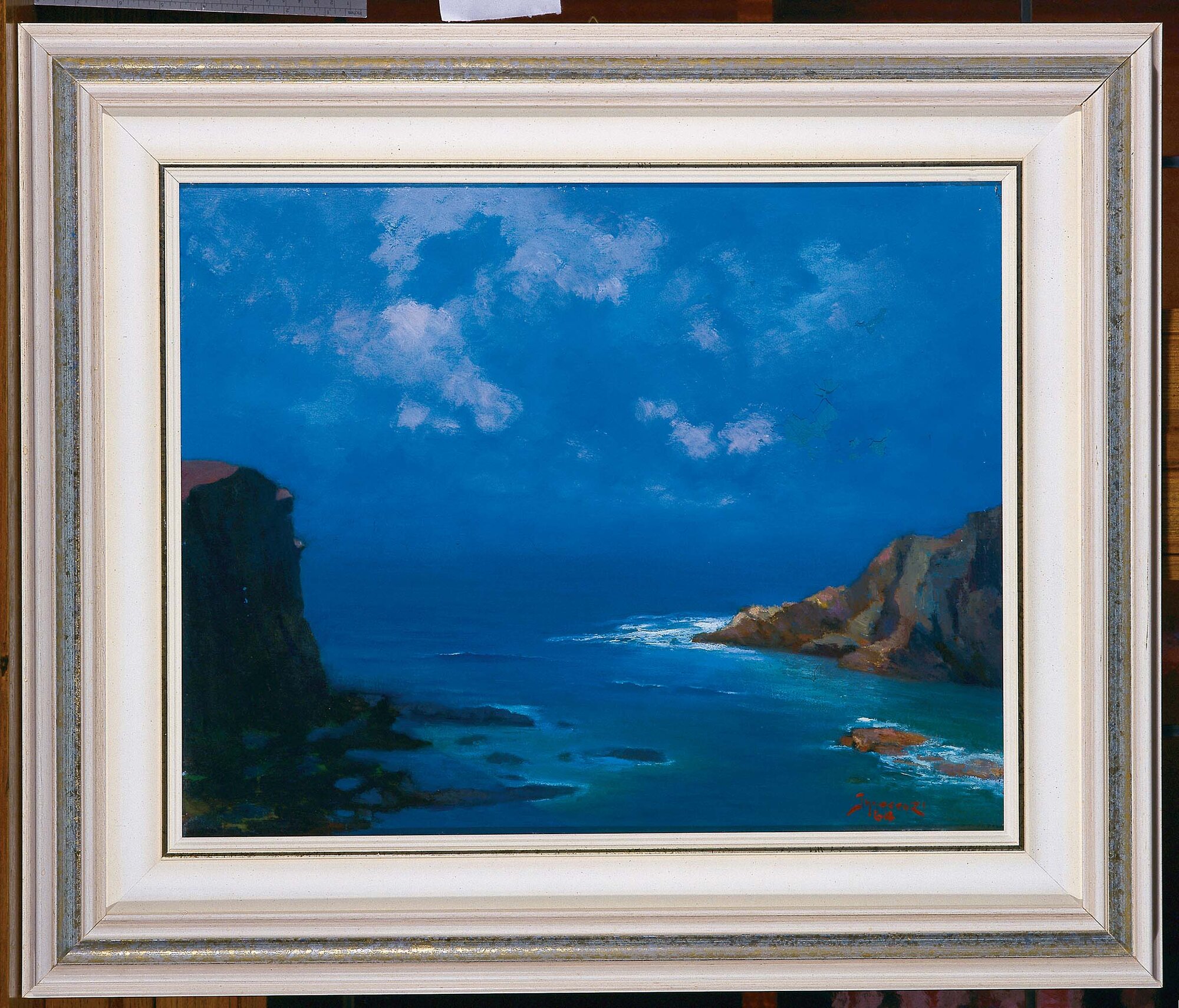 Marina, paesaggio costiero (dipinto) di Innocenzi, Mario (XX)