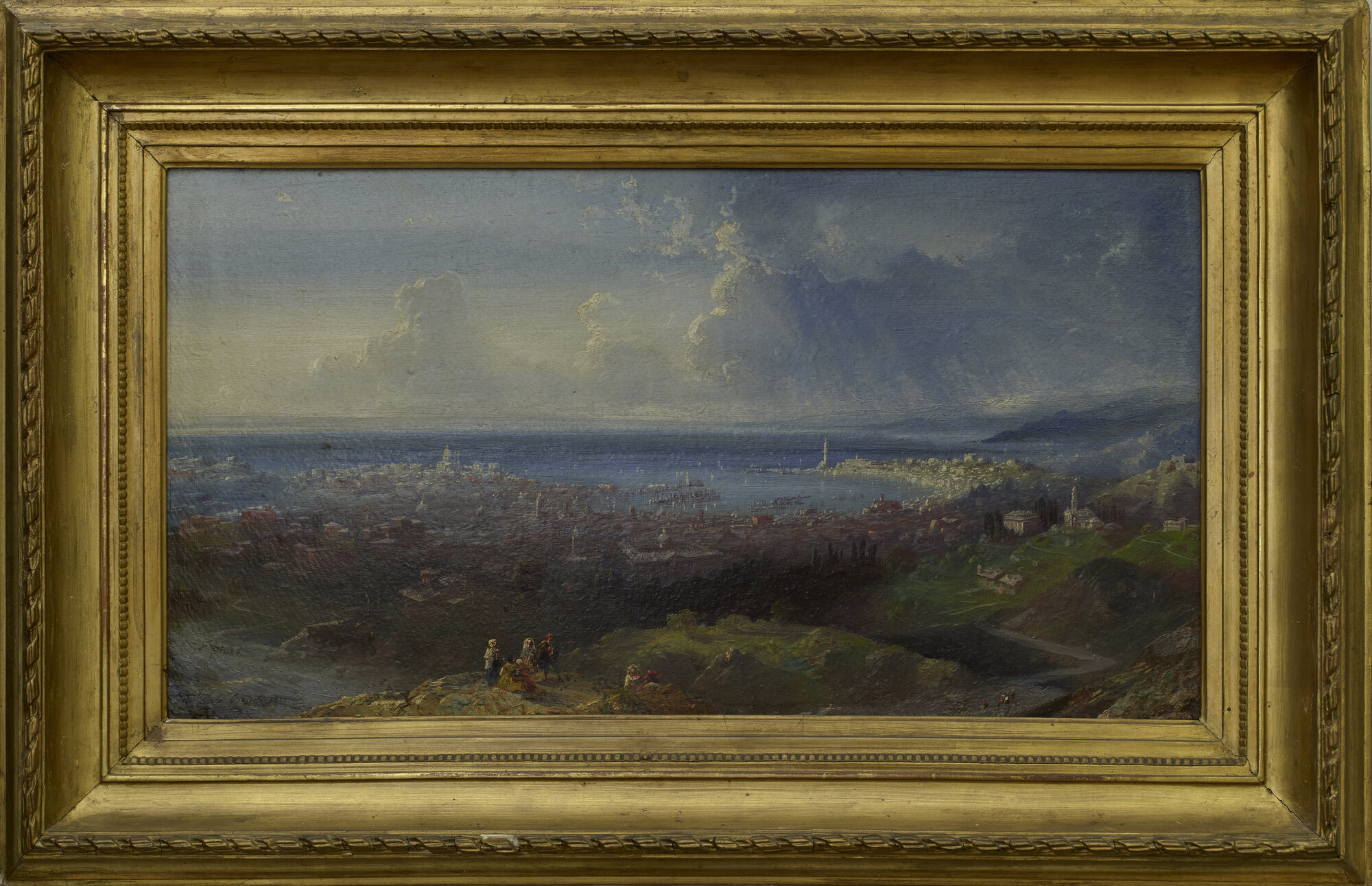 Veduta di Genova, Genova (dipinto) di Bossoli, Carlo (attribuito) (XIX)