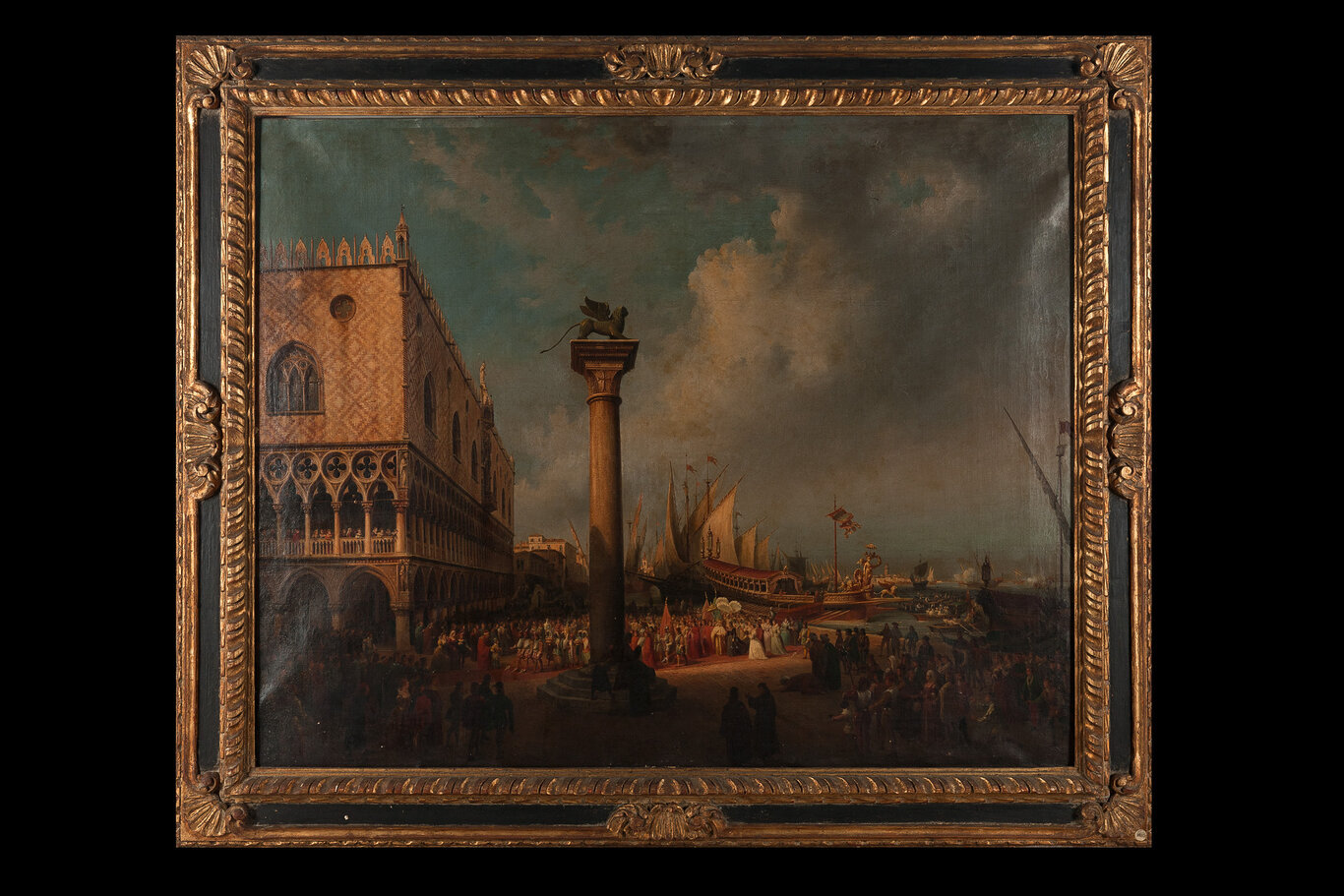 L'arrivo a Venezia di Caterina Cornaro, Caterina Cornaro a Venezia (dipinto) di Querena, Luigi (XIX)