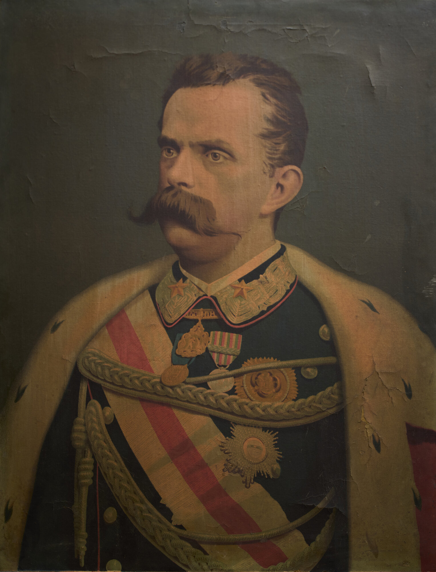 Umberto I, ritratto maschile (dipinto - olio su tela) di Gotti (XIX)