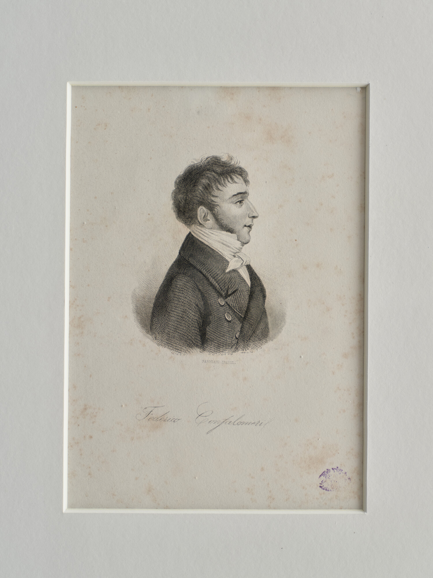 Federico Confalonieri, Ritratto di Federico Confalonieri (Litografia) (XIX)