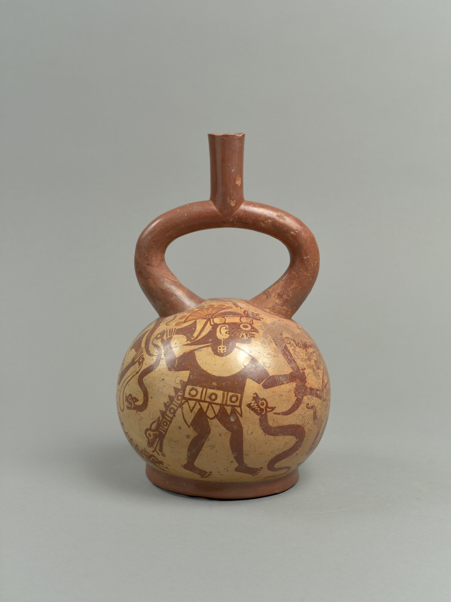 vaso a fiasco con ansa a staffa (V)