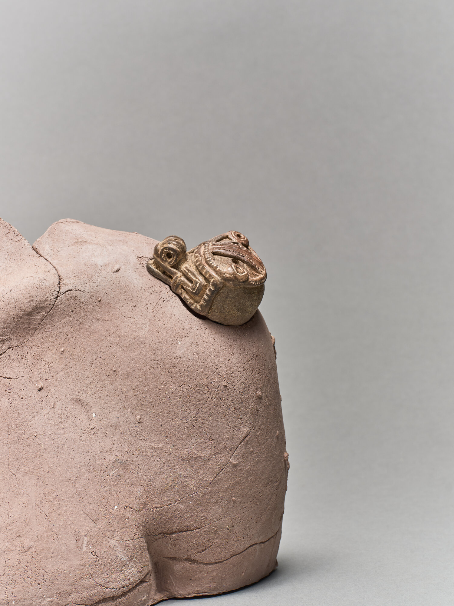 testa fittile zoomorfa, ornamento (XIII-XV)