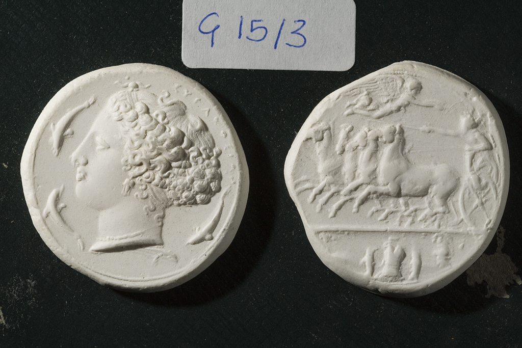 moneta - Decadrammo (anni venti SECOLI/ XX)