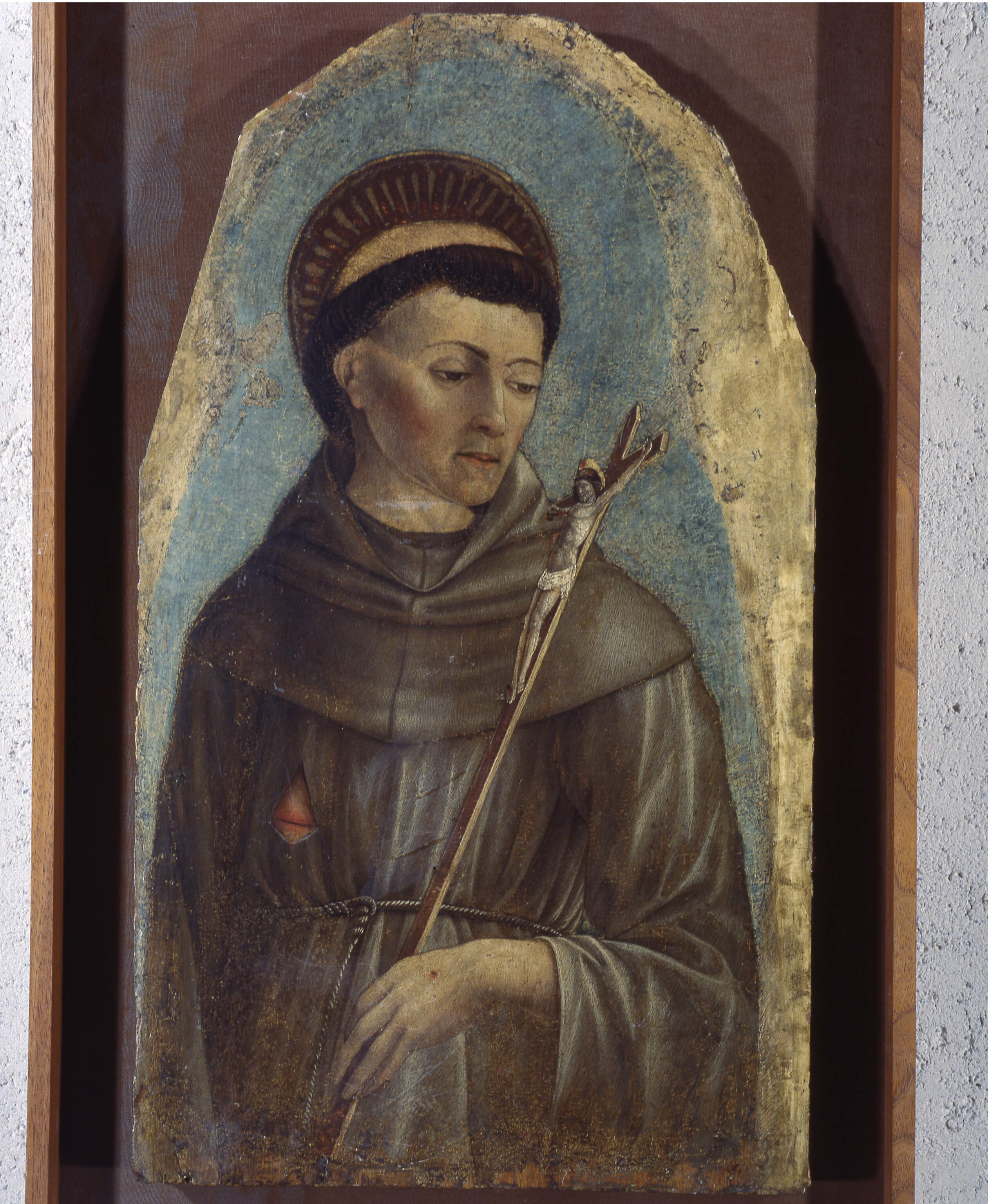 San Francesco, San Francesco (polittico dipinto, frammento) di Morone Domenico (secc. XV-XV)