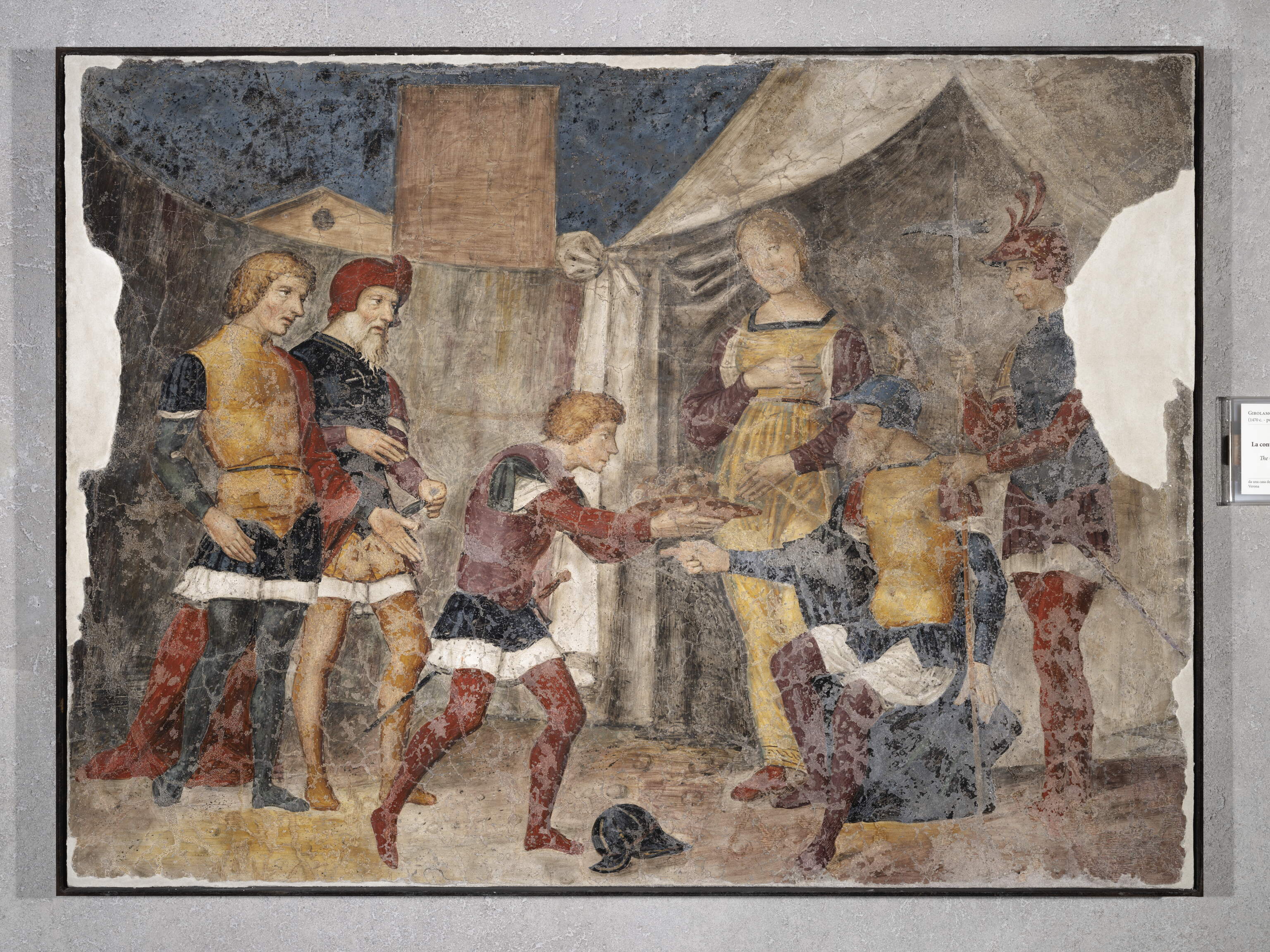 Clemenza di Scipione, Continenza di Scipione - Affreschi (dipinto murale, frammento) di Mocetto Girolamo (sec. XVI)