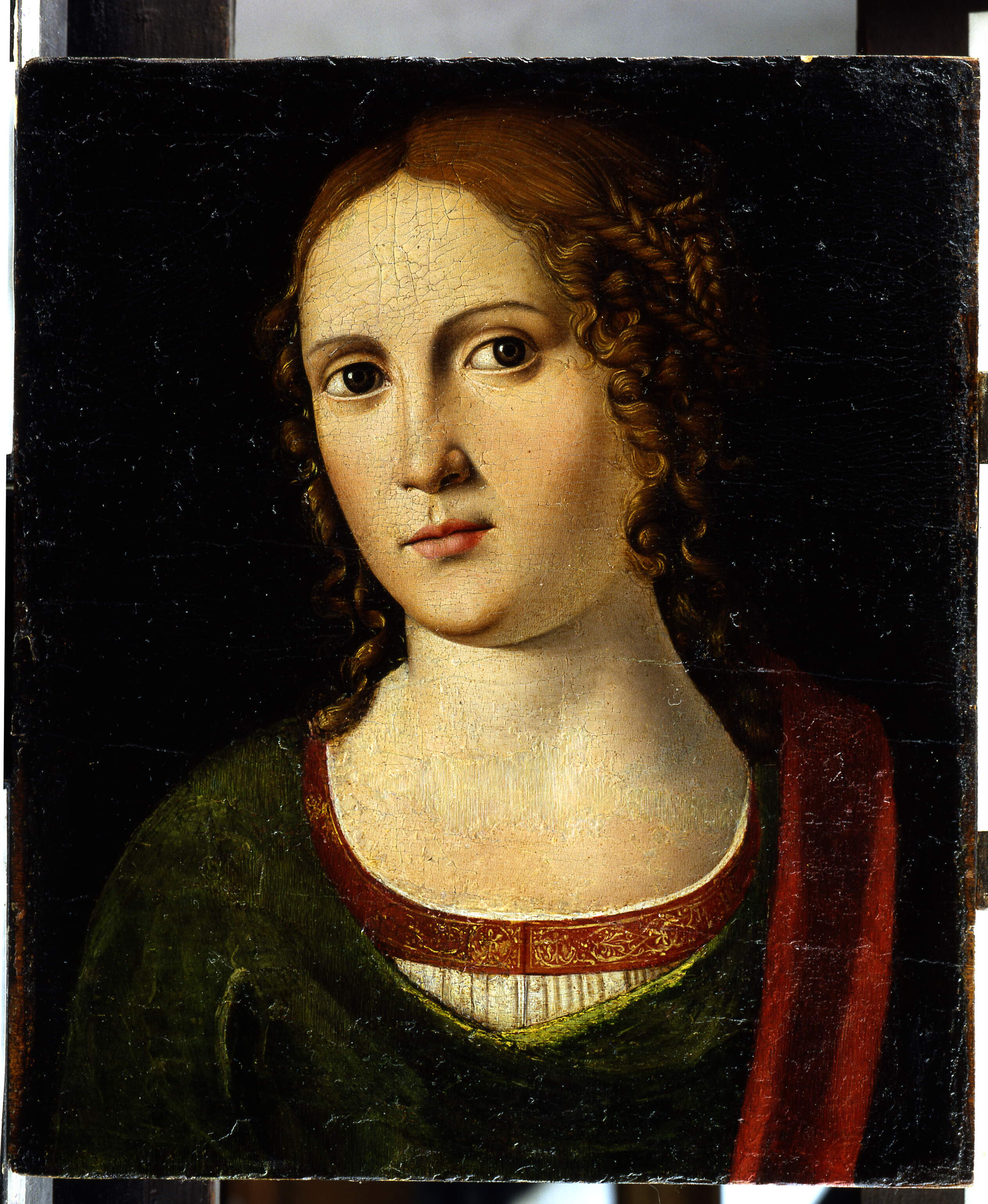 Ritratto femminile, Ritratto femminile (dipinto, opera isolata) di Mocetto Girolamo (inizio sec. XVI)