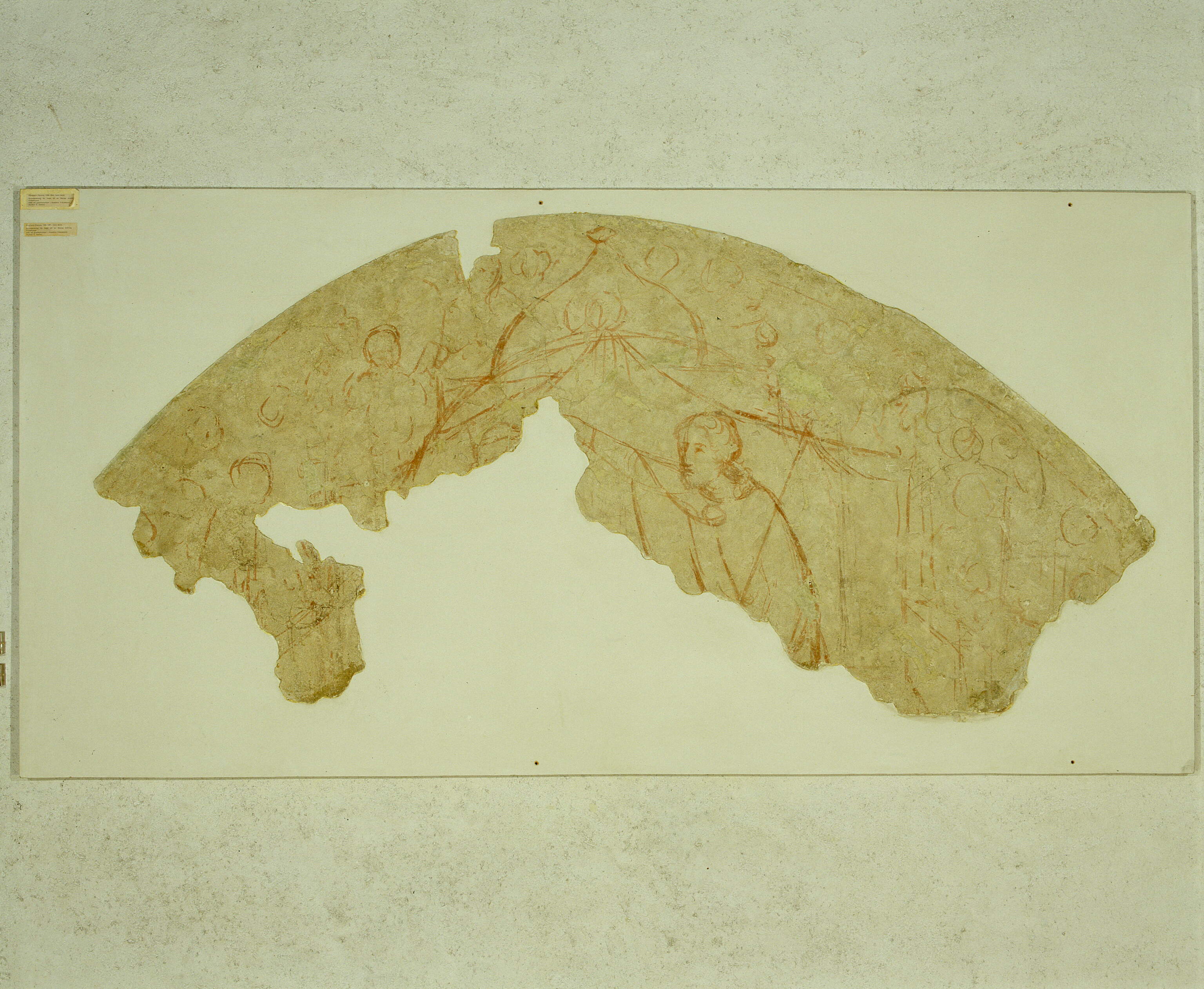 Incoronazione della Vergine, Incoronazione della Vergine (disegno murale, frammento) di Altichiero (secc. XIV-XIV)