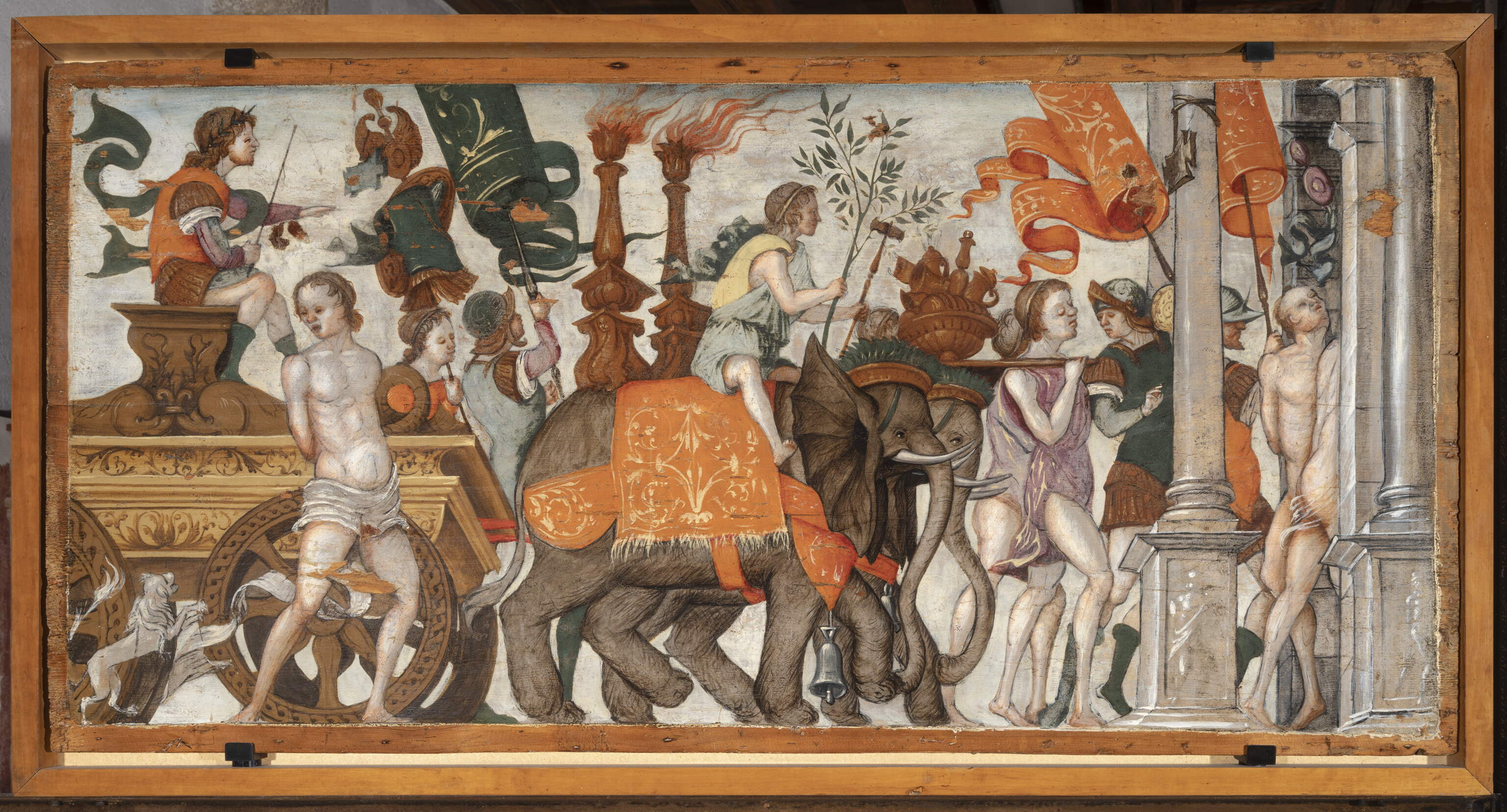 Trionfo di Pompeo, Dipinti - Trionfo di Pompeo (dipinto, frammento) di Giolfino Nicola (sec. XVI)