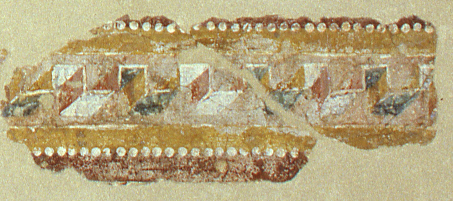 Cornice a meandro, Cornice a meandro (dipinto murale, frammento) - ambito veronese (prima metà sec. XII)