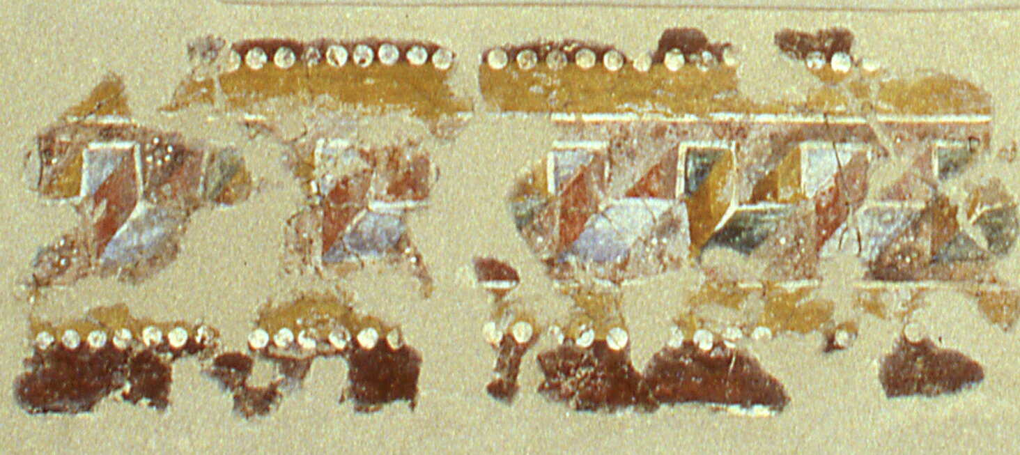 Cornice a meandro, Cornice a meandro (dipinto murale, frammento) - ambito veronese (prima metà sec. XII)