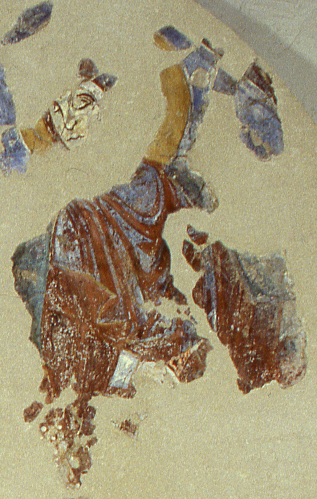 Madonna annunciata, Madonna annunciata (dipinto murale, frammento) - ambito veronese (prima metà sec. XII)