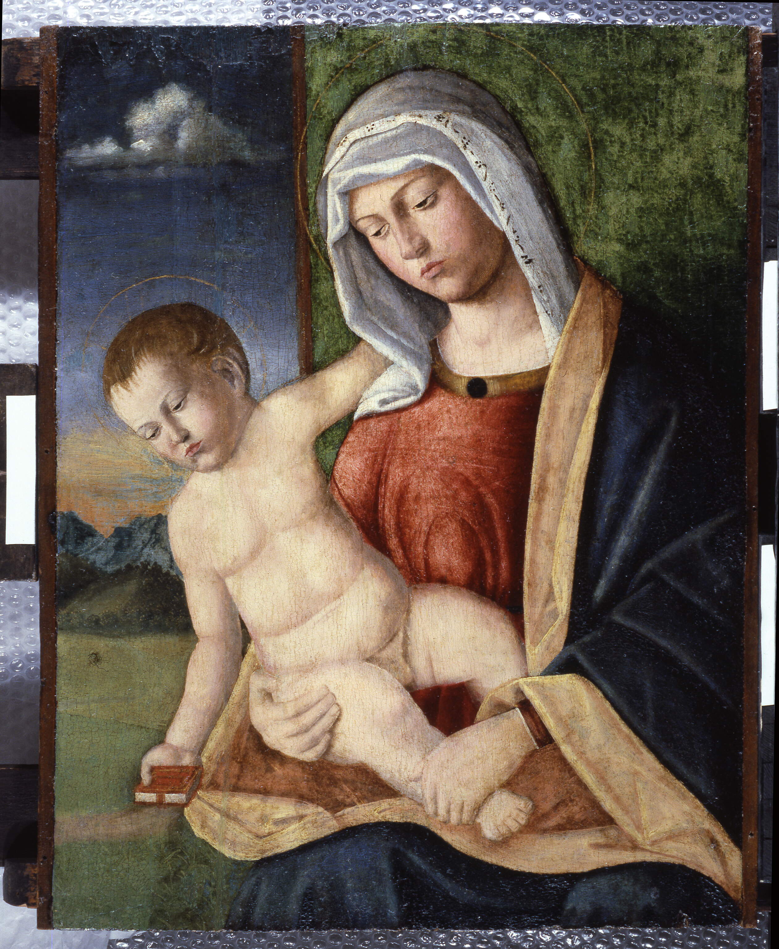 Madonna con il bambino, Madonna con il bambino (dipinto, opera isolata) - ambito veneto (inizio sec. XVI)