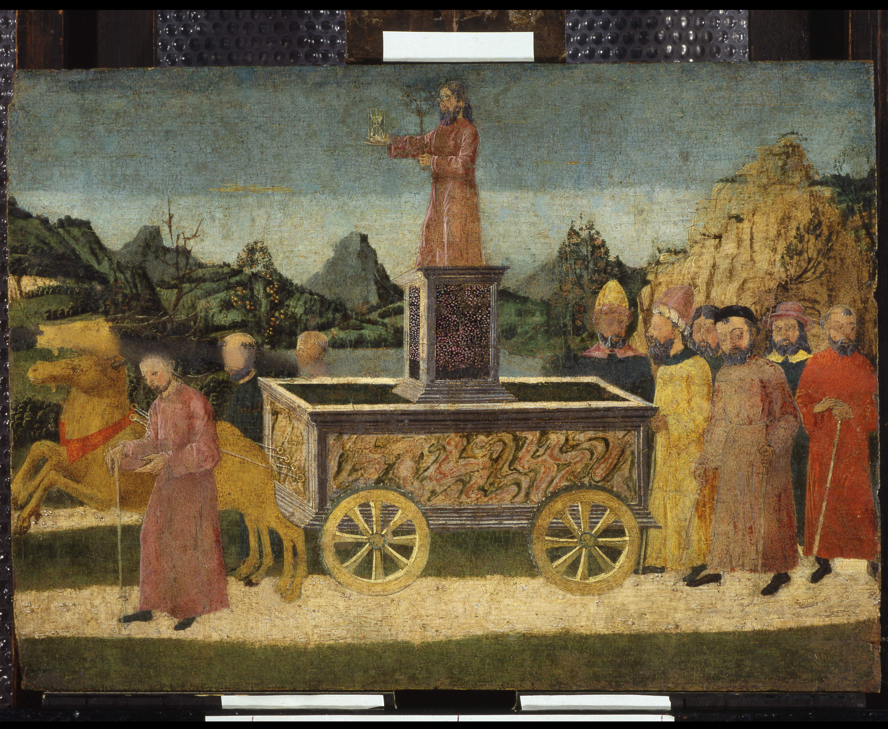 Trionfo del Tempo, trionfo del Tempo (cassone nuziale, frammento) - ambito veronese (secc. XV-XV)