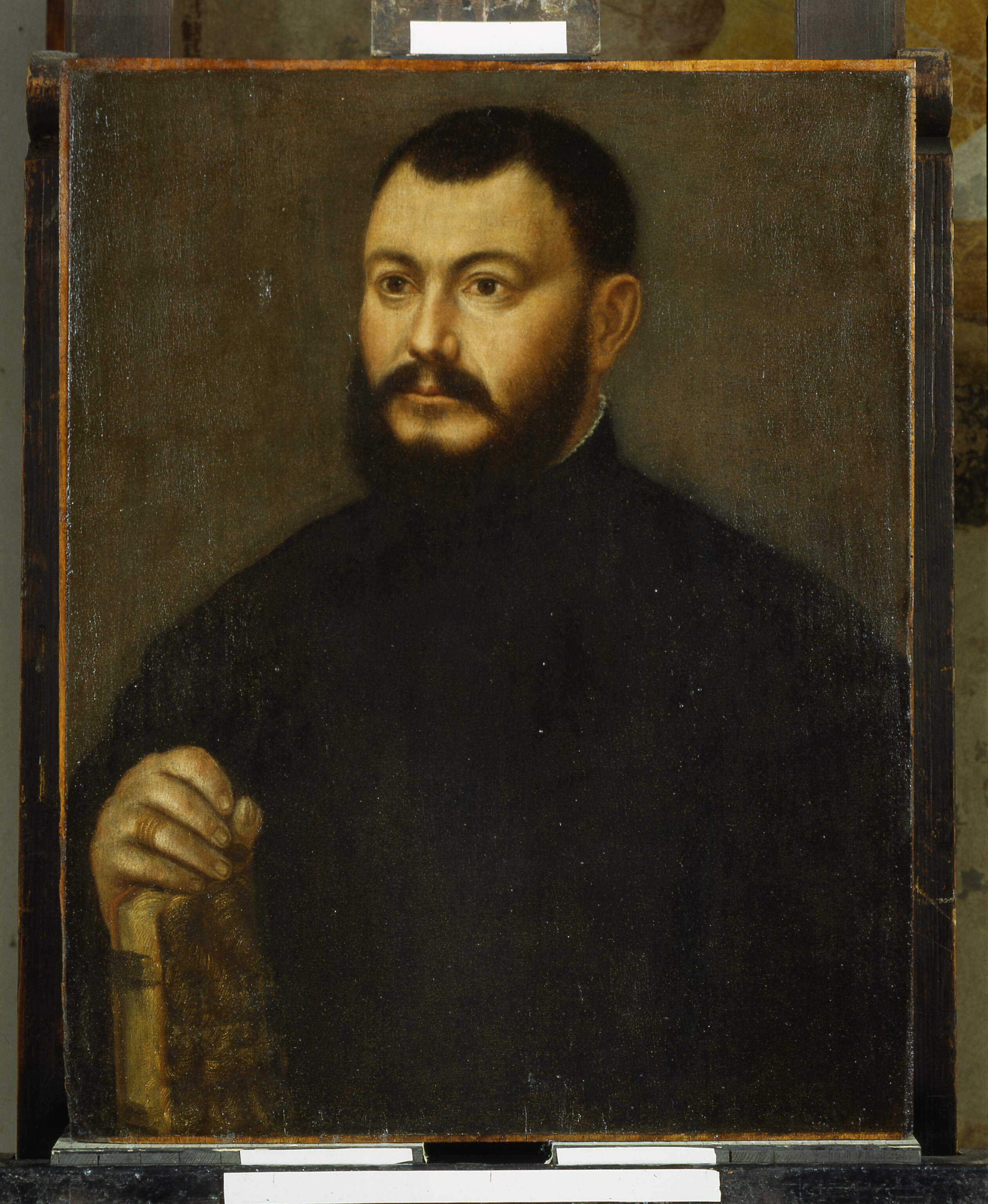 Ritratto virile, ritratto d'uomo (dipinto, opera isolata) - ambito veneto (prima metà sec. XVI)