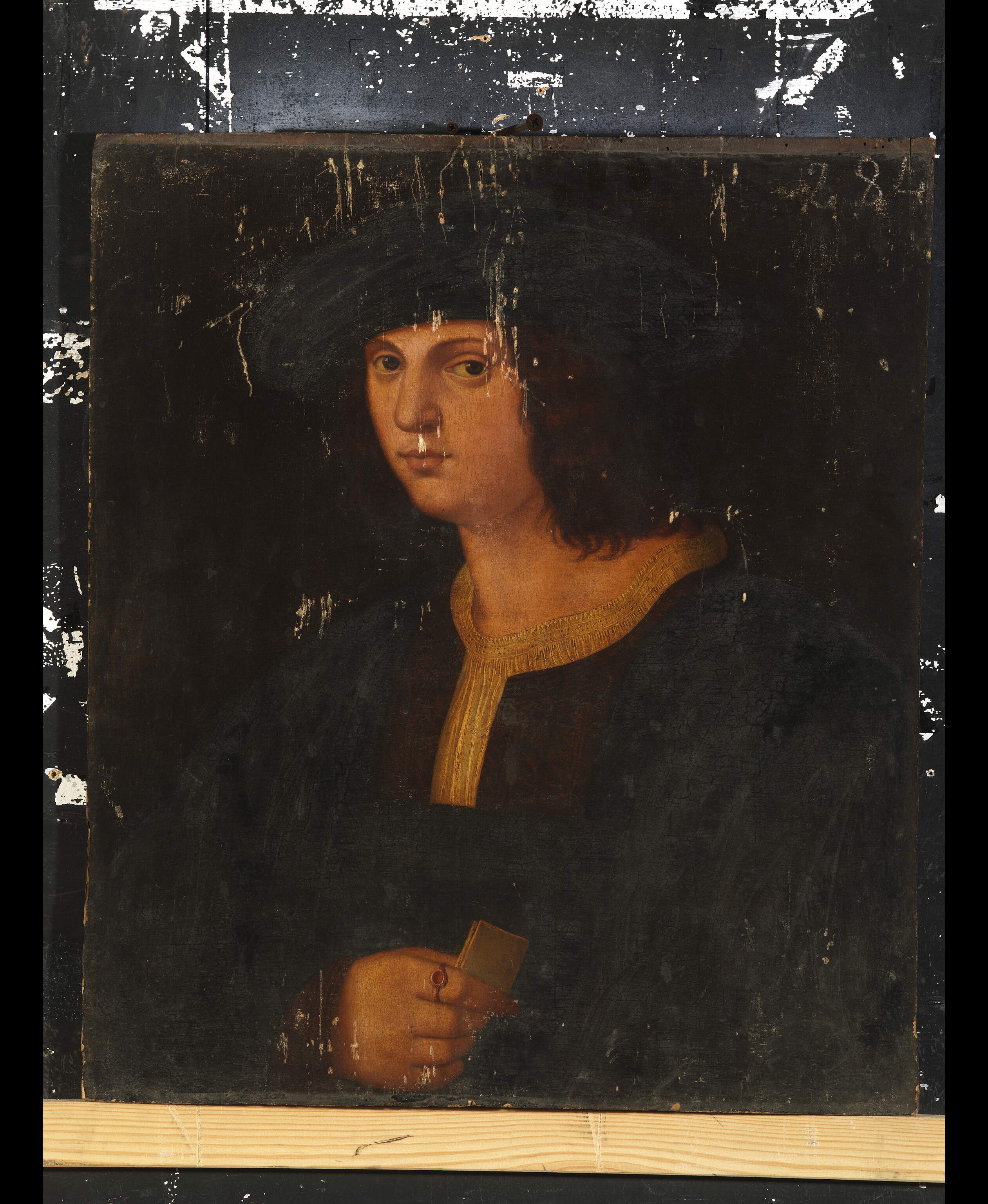 Ritratto virile, ritratto d'uomo (dipinto, opera isolata) - ambito italiano (sec. XIX)