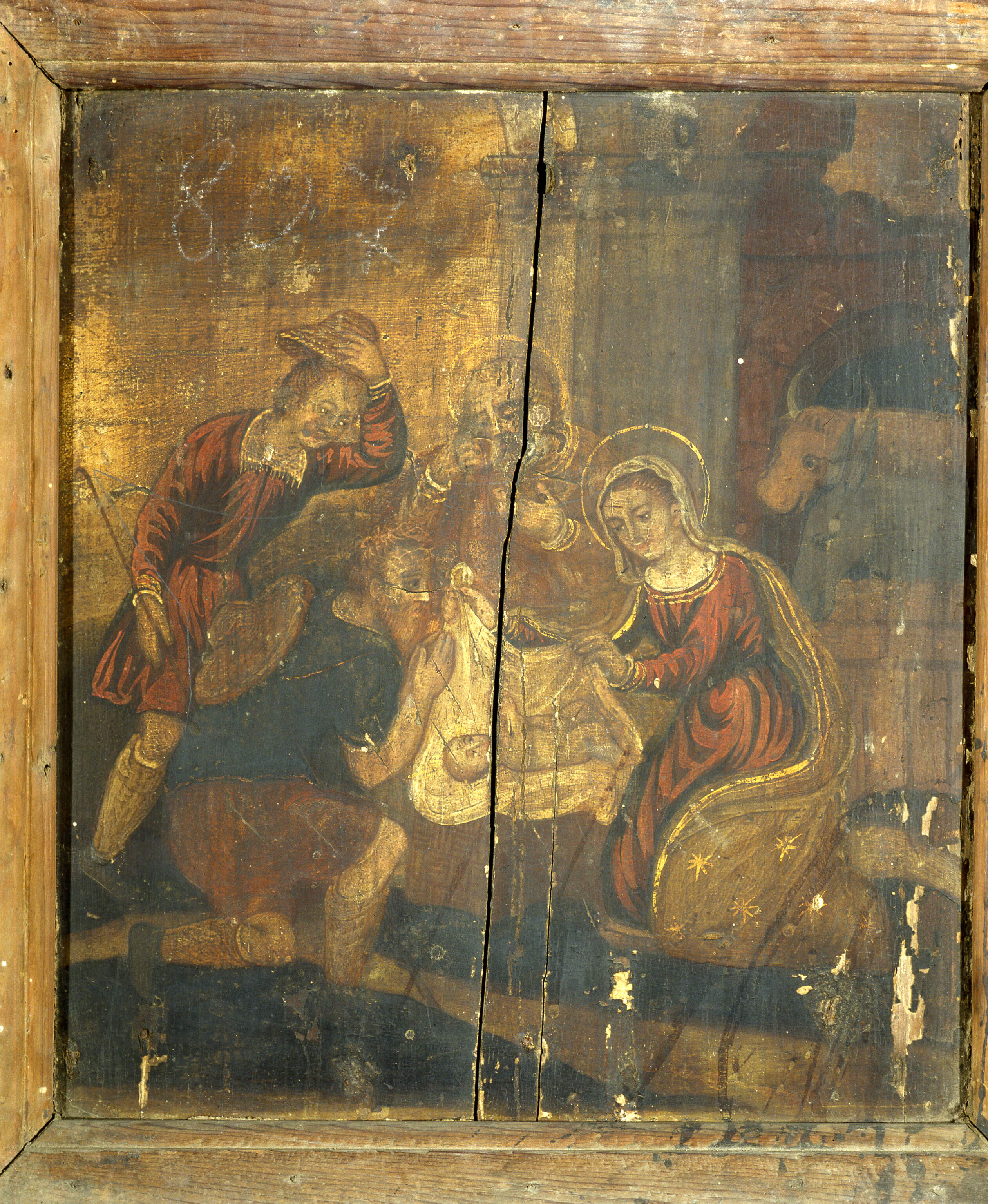 Adorazione dei pastori, adorazione dei pastori (dipinto, opera isolata) - ambito cretese-veneziano (seconda metà secc. XVI-XVII)