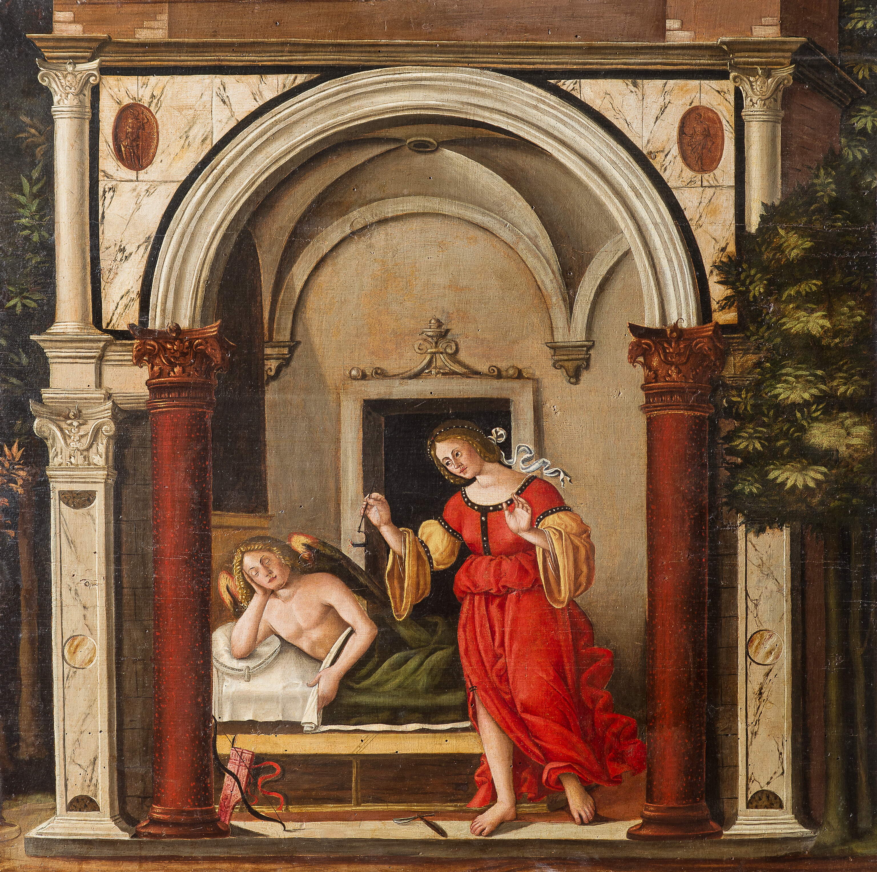 Amore e Psiche, Amore e Psiche (dipinto, opera isolata) - ambito veronese (fine/ inizio secc. XV-XVI)