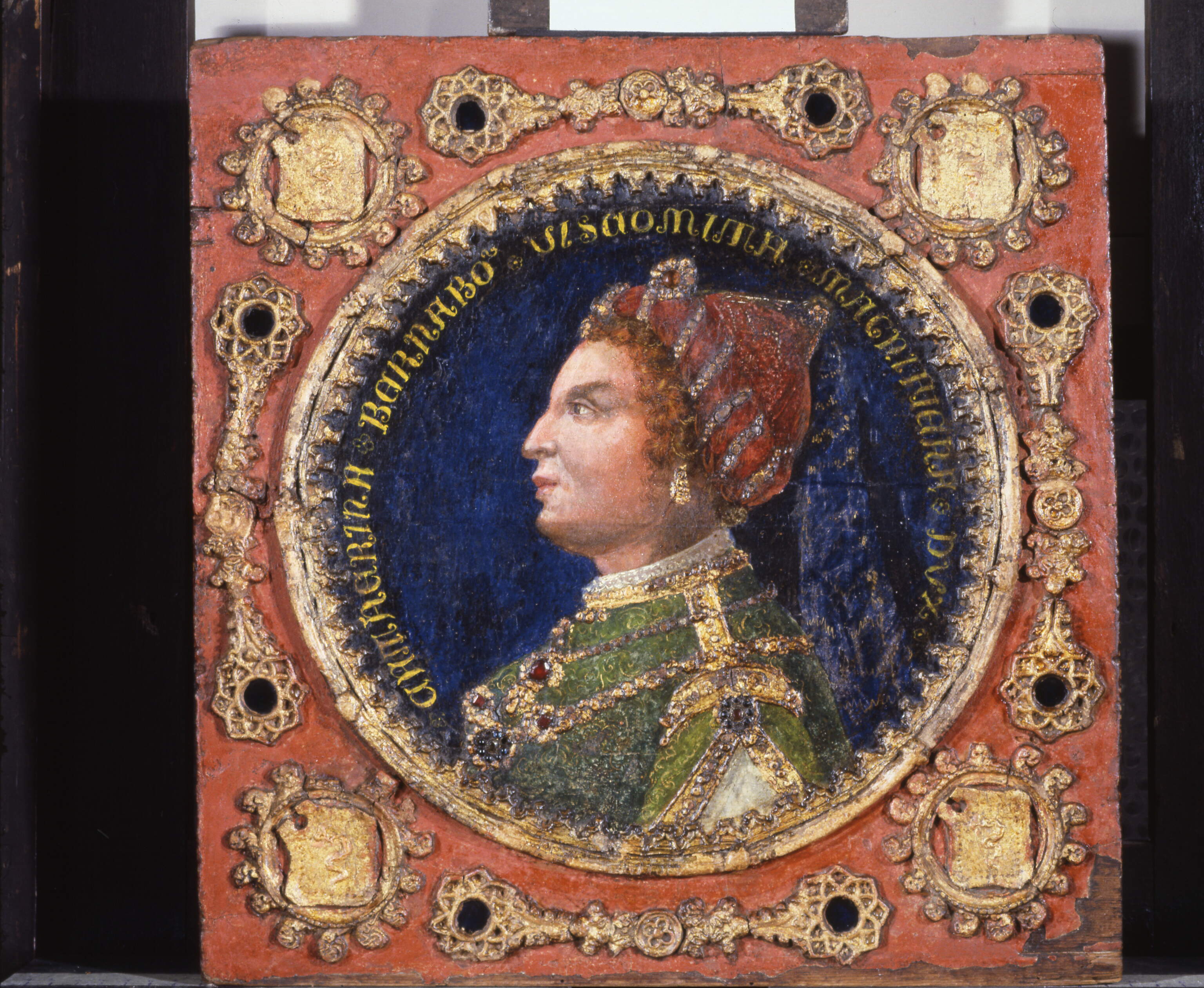 Ritratto di Caterina Bernabò Visconti, ritratto di Caterina Bernabò Visconti (dipinto) - ambito italiano (sec. XIX)