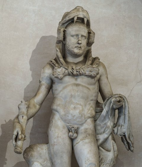 Soggetto assimilato ad Ercole (Imp. Massimino) (statua/ maschile, funeraria) (SECOLI/ ARCHI DI SECOLI/ III-IV)