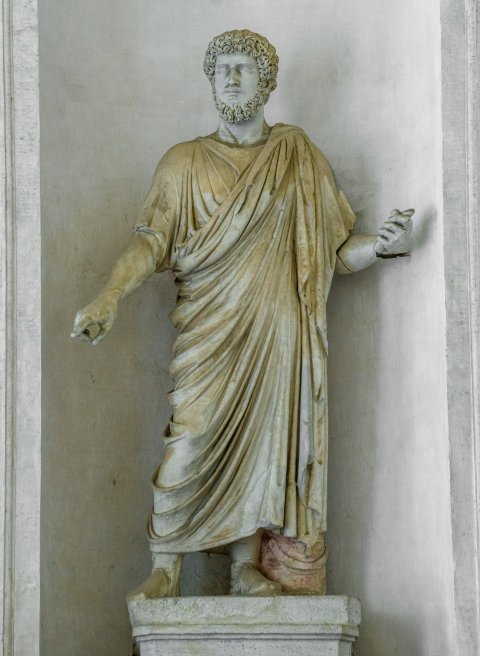 statua/ maschile, togato (SECOLI/ II)