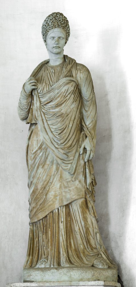 statua/ femminile (SECOLI/ II)