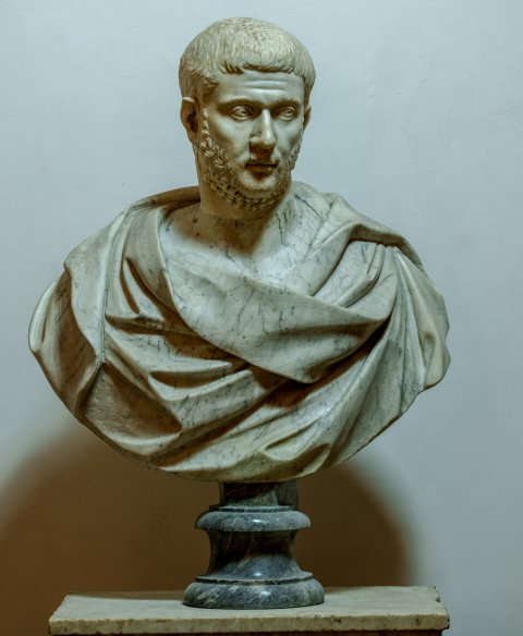 testa/ ritratto, maschile (SECOLI/ IV)