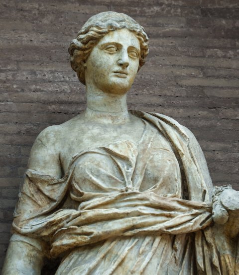 Probabilmente una musa (statua/ femminile) (SECOLI/ ARCHI DI SECOLI/ I-II)