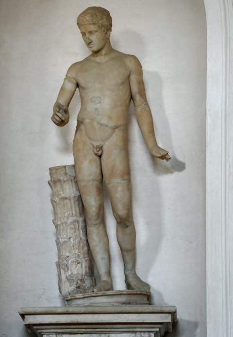 statua/ maschile, atleta (SECOLI/ IV a.C)