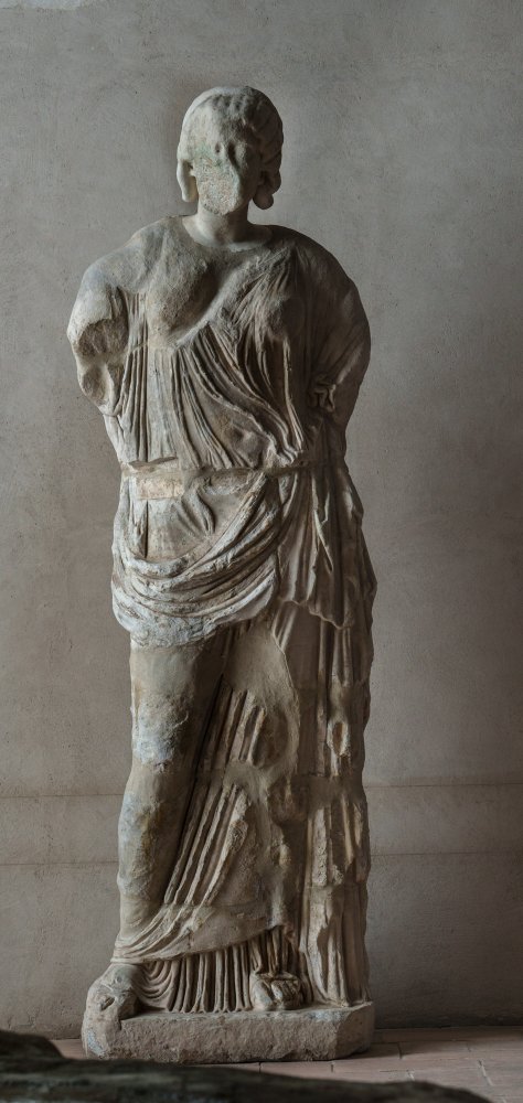 statua/ iconica, femminile (SECOLI/ III)