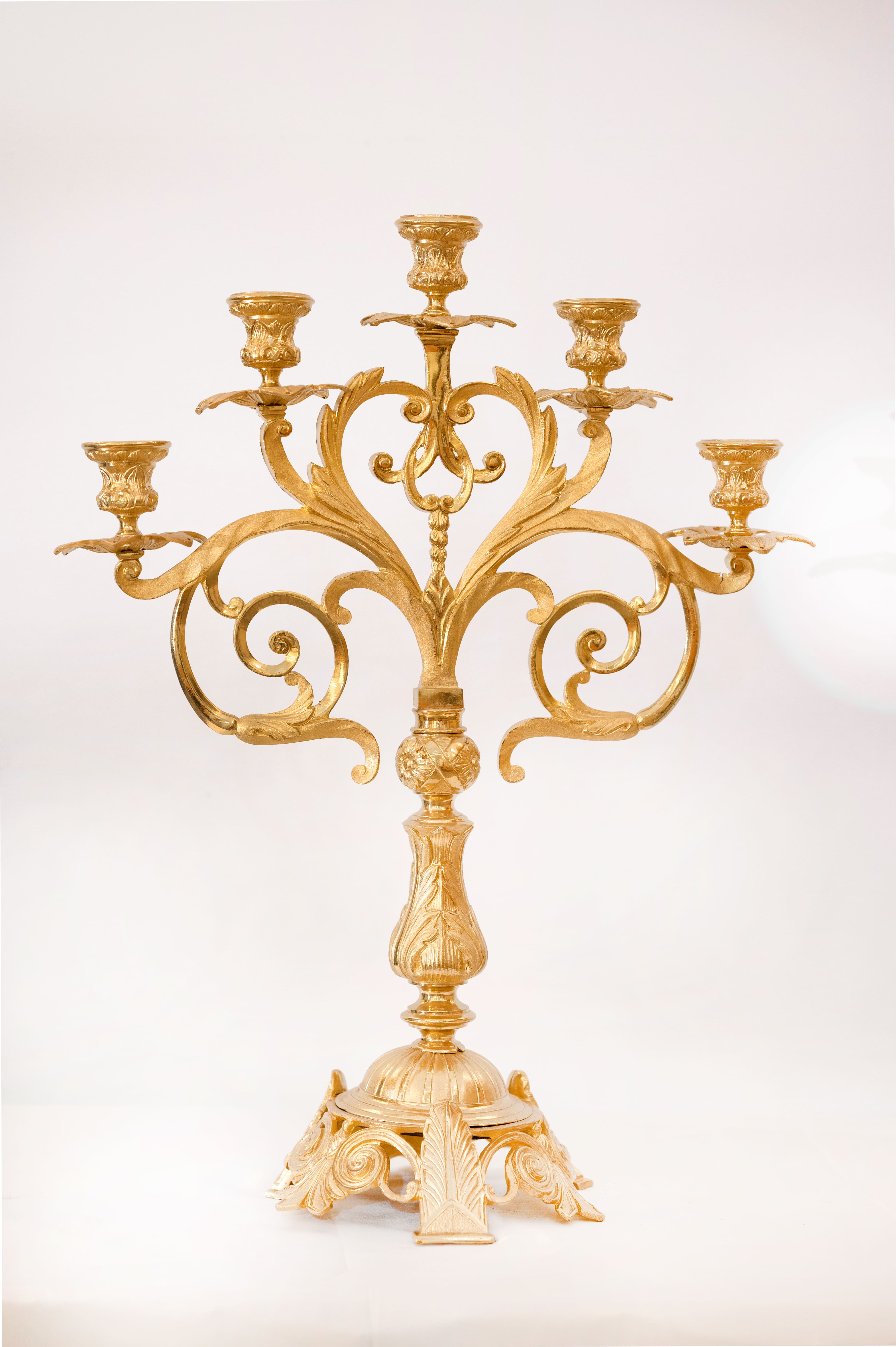 candelabro - a serpentina, serie - ambito napoletano (metà/ metà XX)