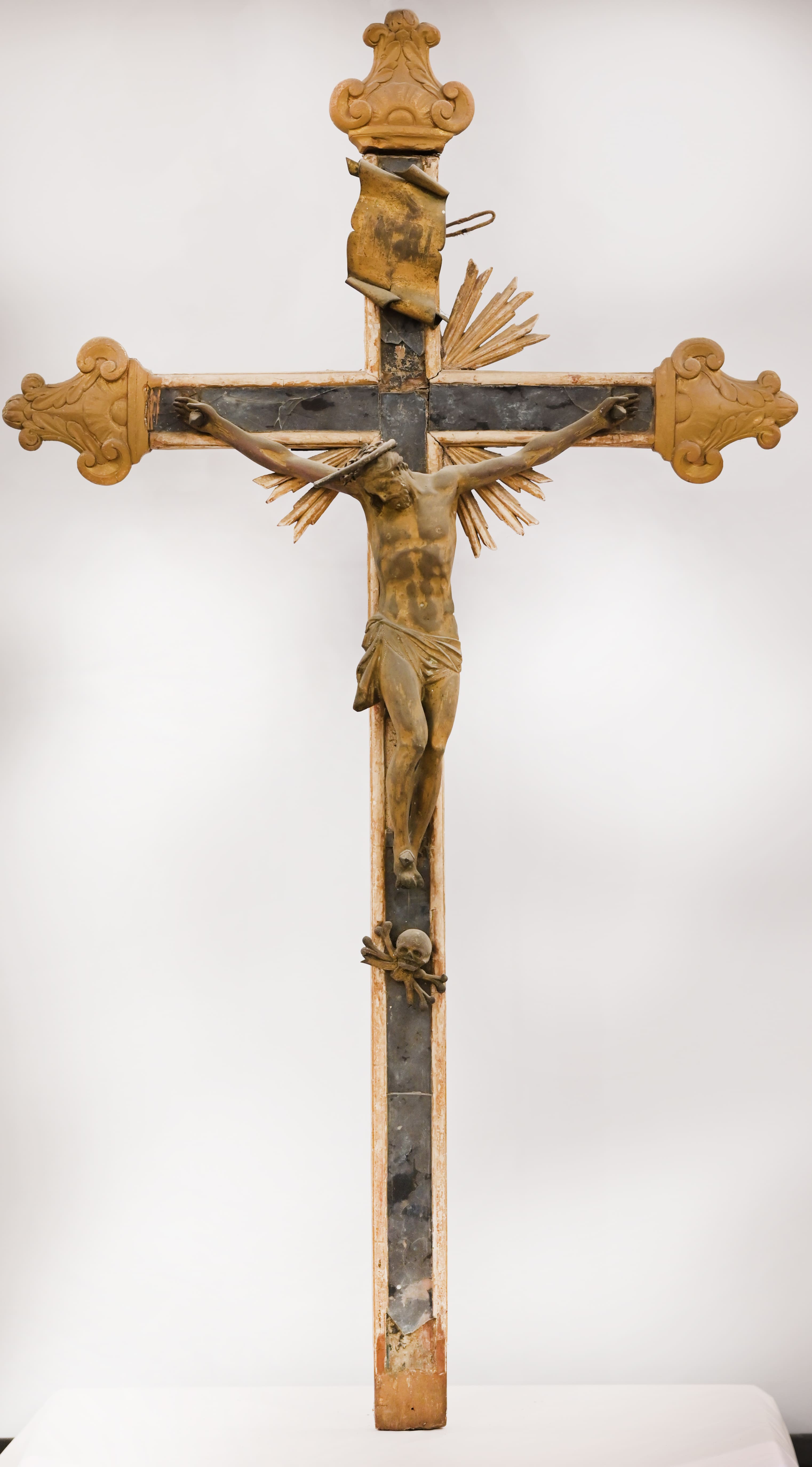 Cristo crocifisso (crocifisso, opera isolata) - bottega napoletana (XVIII)