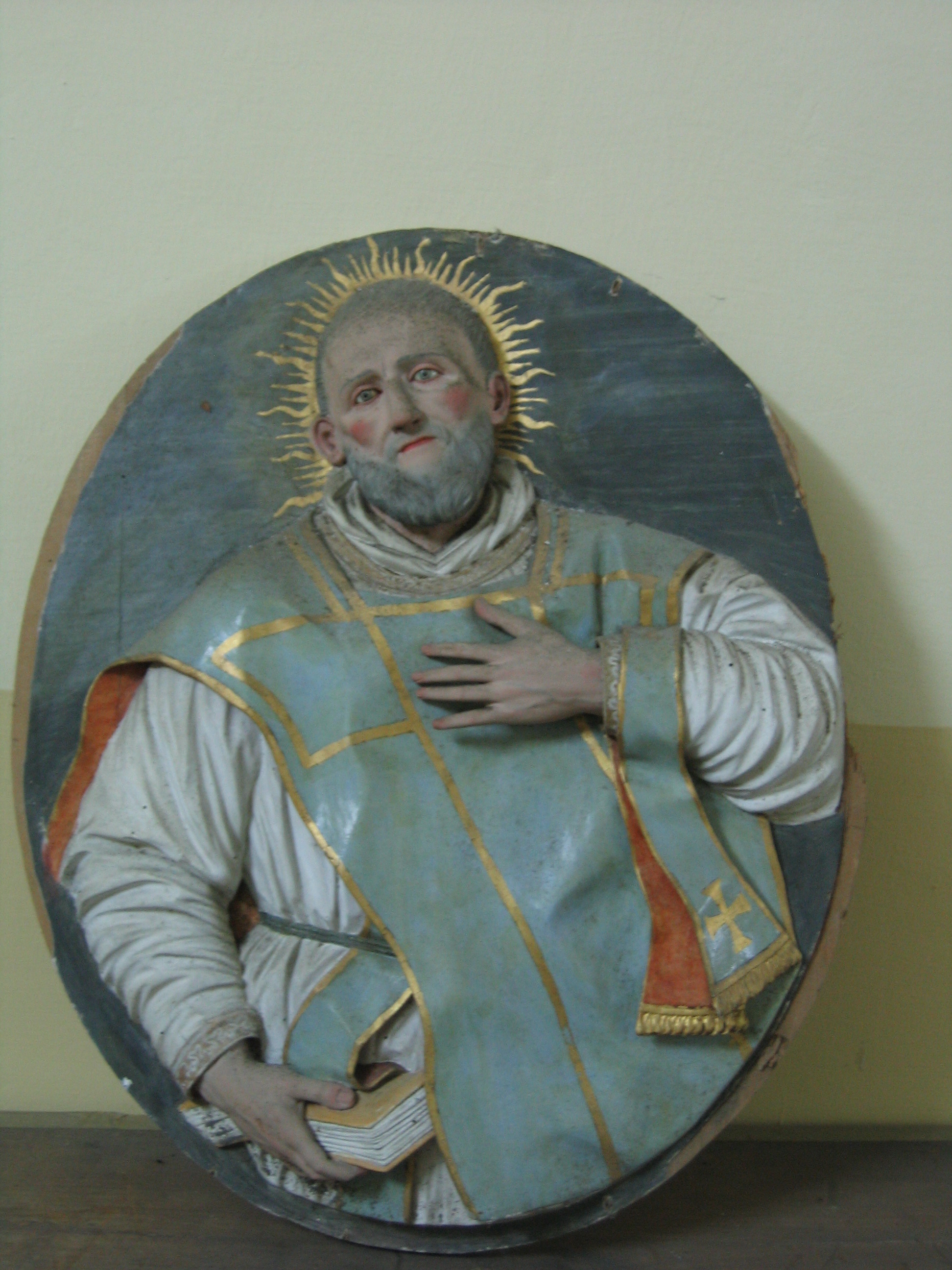 San Filippo Neri (rilievo, opera isolata) - ambito napoletano (XVIII)