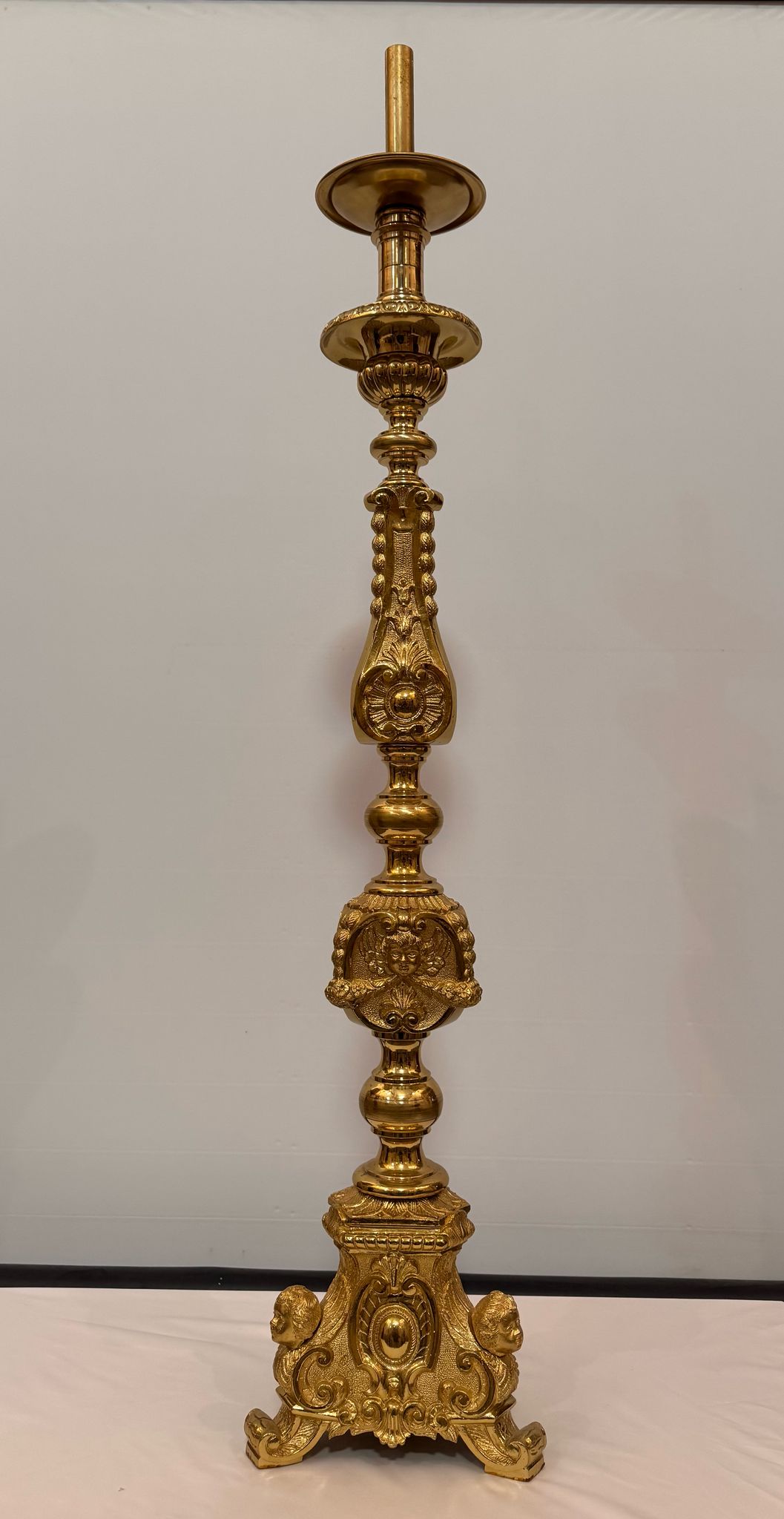 candeliere d'altare, serie - ambito napoletano (XIX)