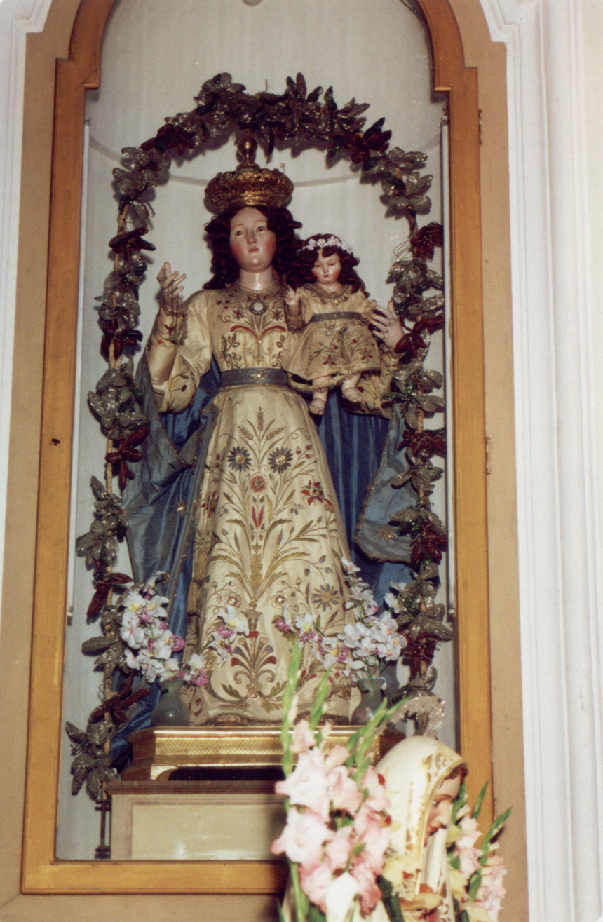 Maria SS. degli Infermi, Madonna del Carmelo (statua vestita) - ambito campano (XIX)