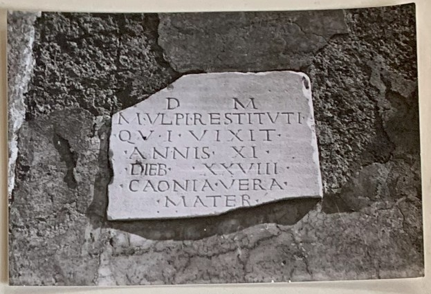 lastra, funeraria (SECOLI/ II)