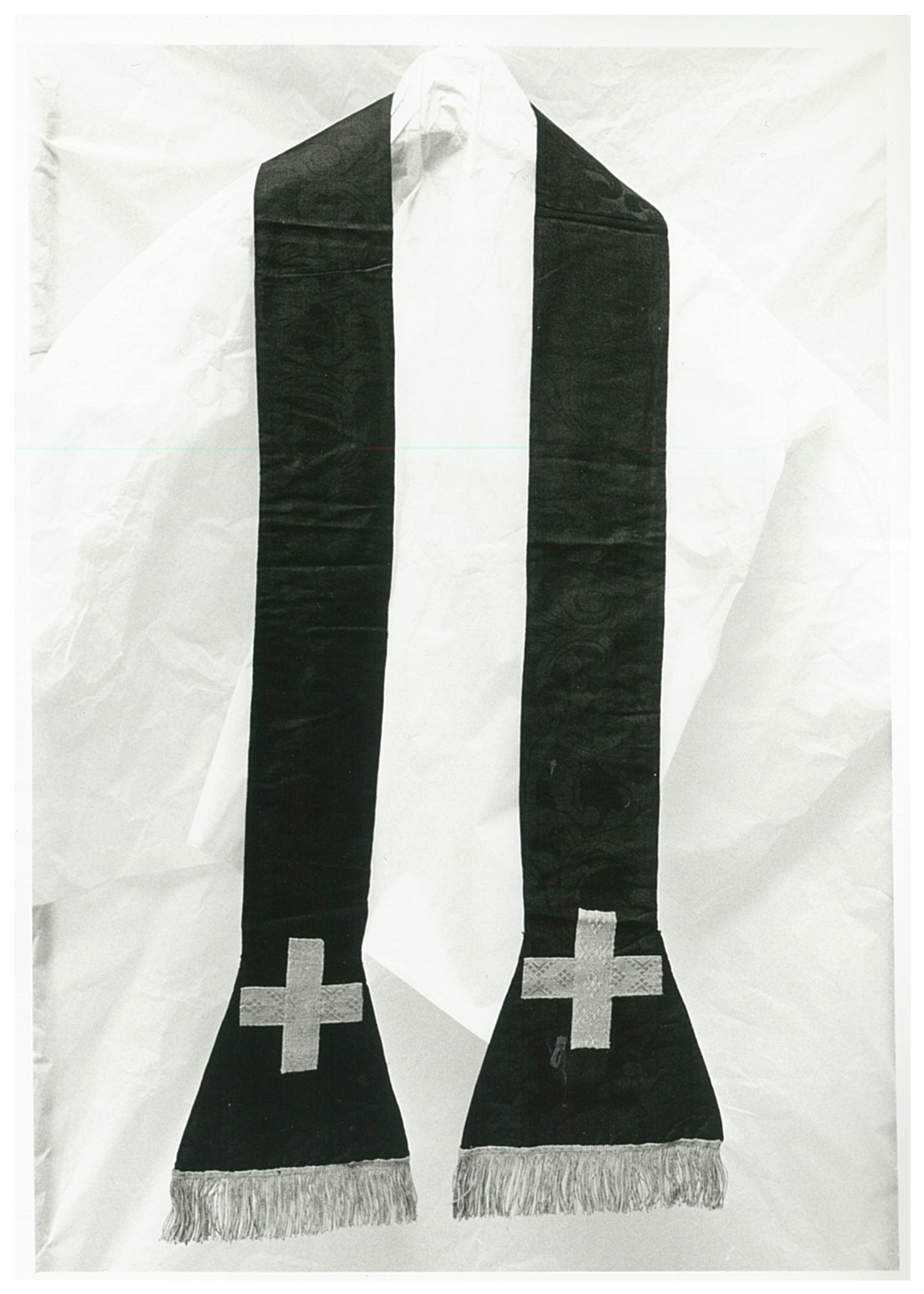 stola, elemento d'insieme - manifattura italiana (fine/ inizio XIX-XX)