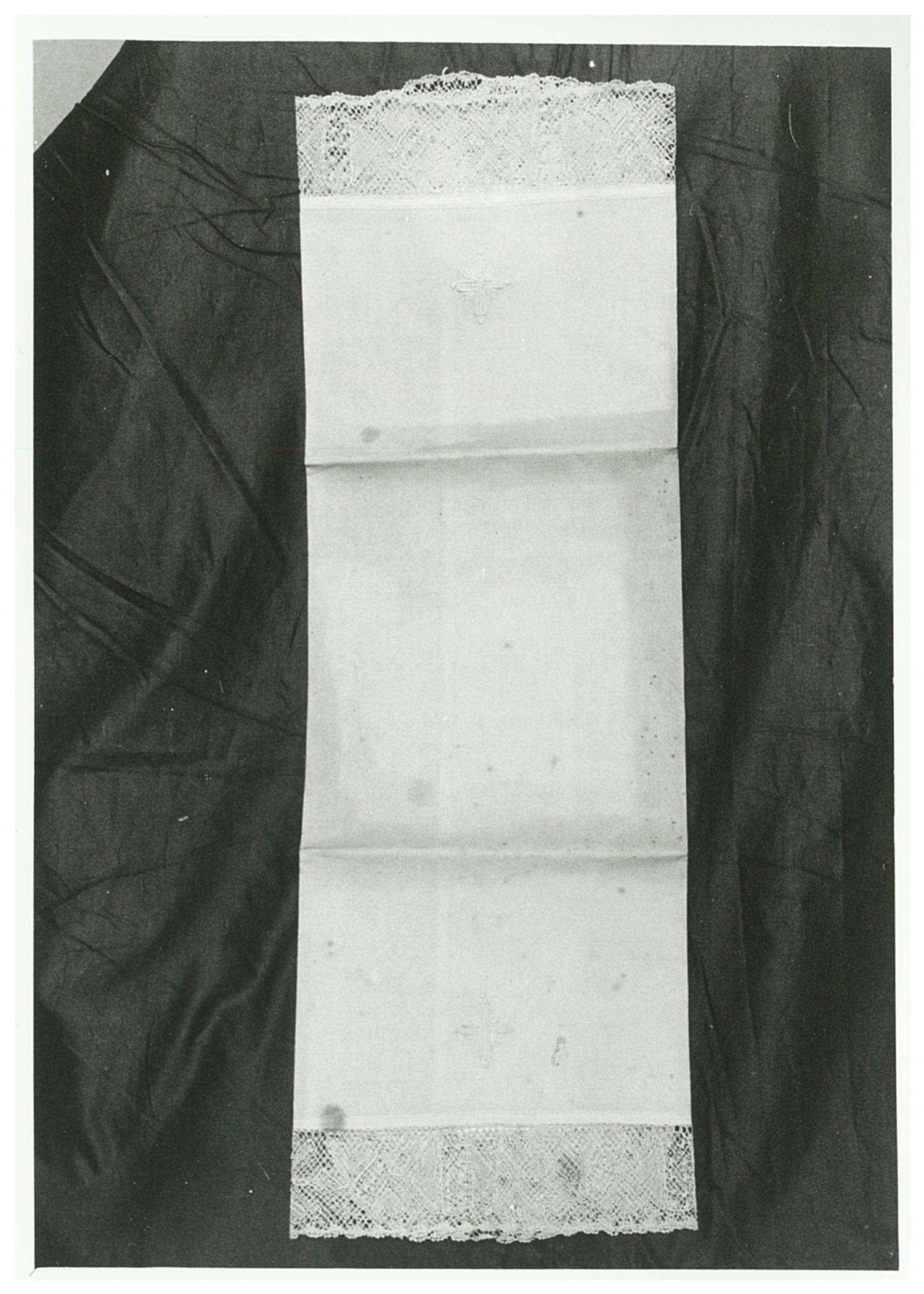 corporale, elemento d'insieme - manifattura italiana (fine/ inizio XIX-XX)