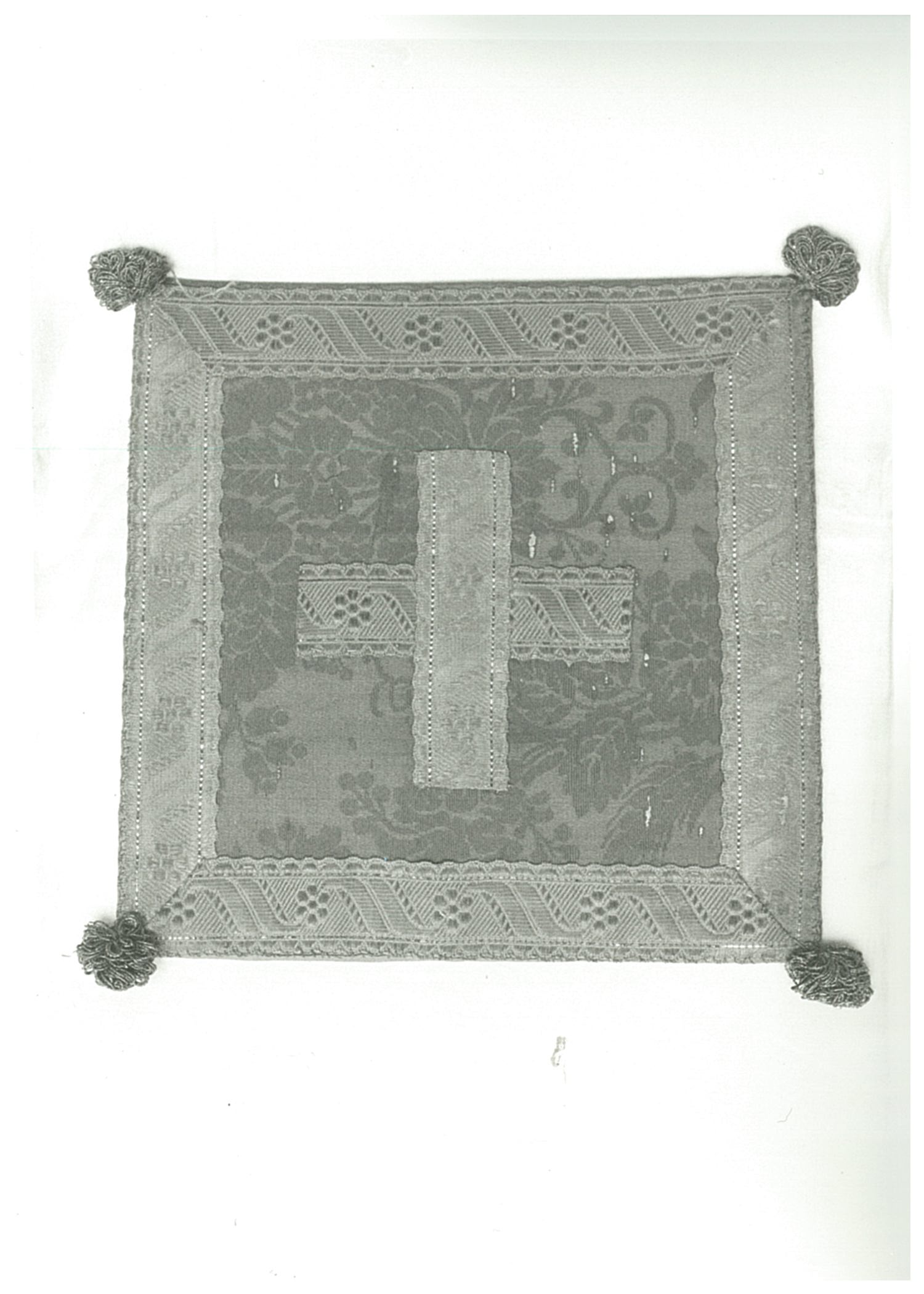 borsa del corporale, elemento d'insieme - manifattura italiana (fine/ inizio XIX-XX)