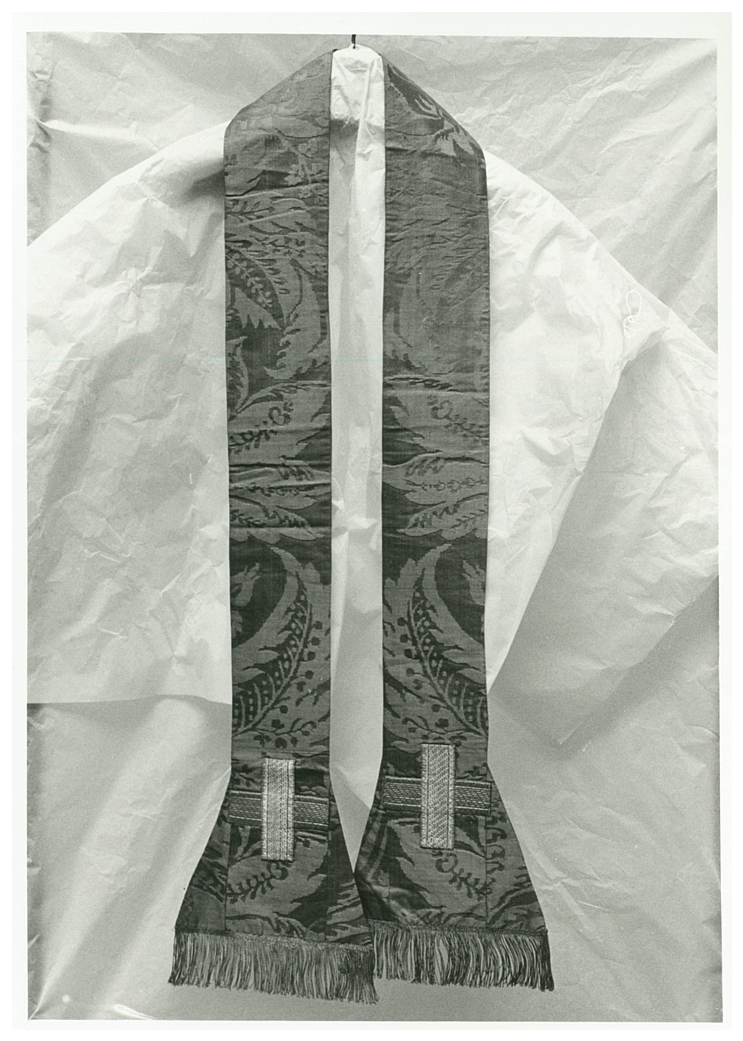 stola, elemento d'insieme - manifattura italiana (fine/ inizio XIX-XX)