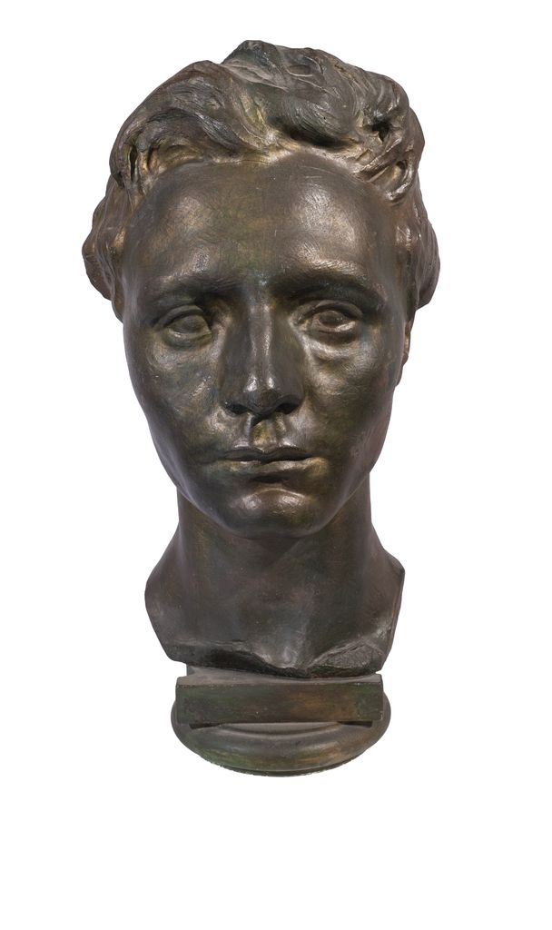 Fils des Flandres, Figlio delle Fiandre, Ritratto, ritratto di un volto (scultura) di Rombaux Égide (attribuito) (XX)