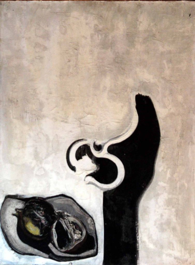 Composizione, composizione (dipinto) di Gaudenzi Enrico (XX)