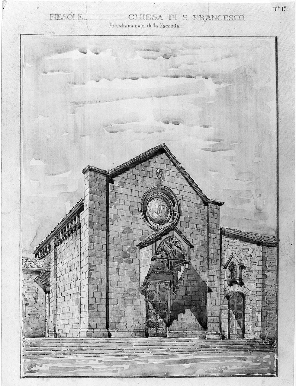 progetti architettonici per chiesa (disegno, serie) di Castellucci Giuseppe (sec. XX)