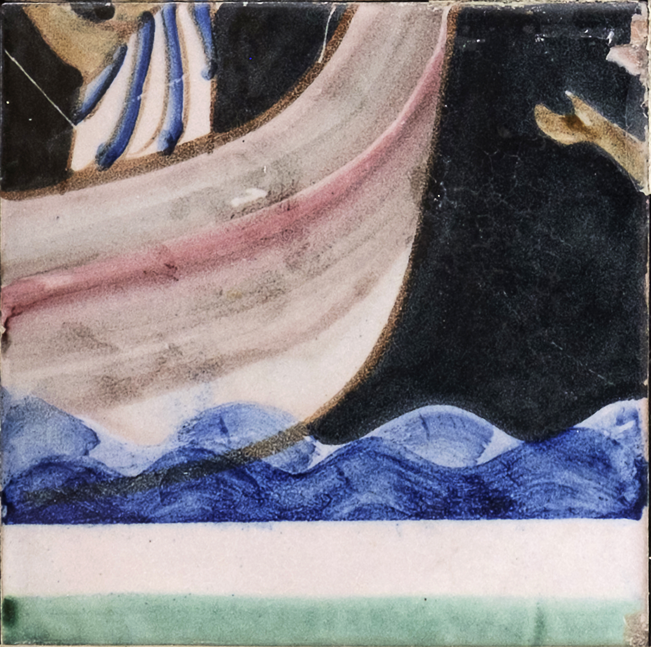 Profeta Jonas, parte inferiore della prua della nave (piastrella) di Dölker, Richard (prima metà XX)