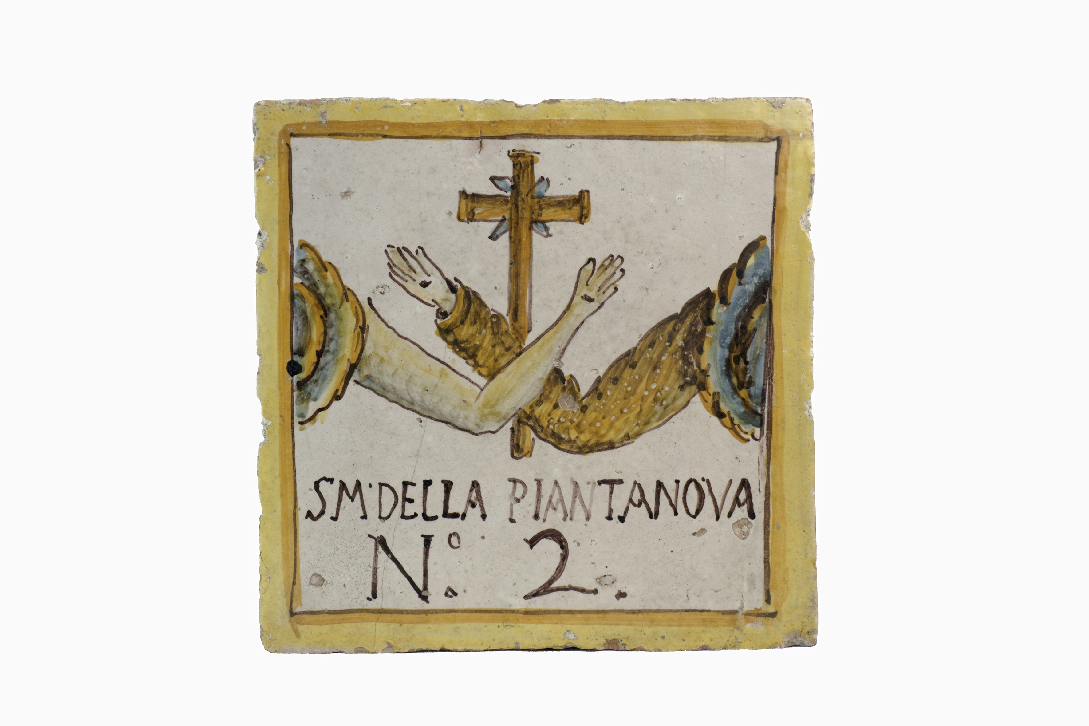 Simbolo dell'ordine francescano (targa) - ambito salernitano (seconda metà XVIII)