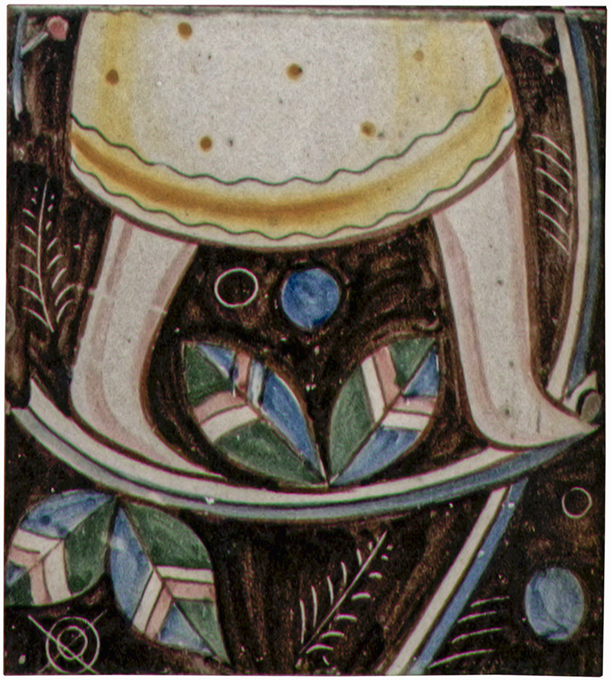 Figure umane tra elementi della natura (piastrella) di Dölker, Richard (XX)