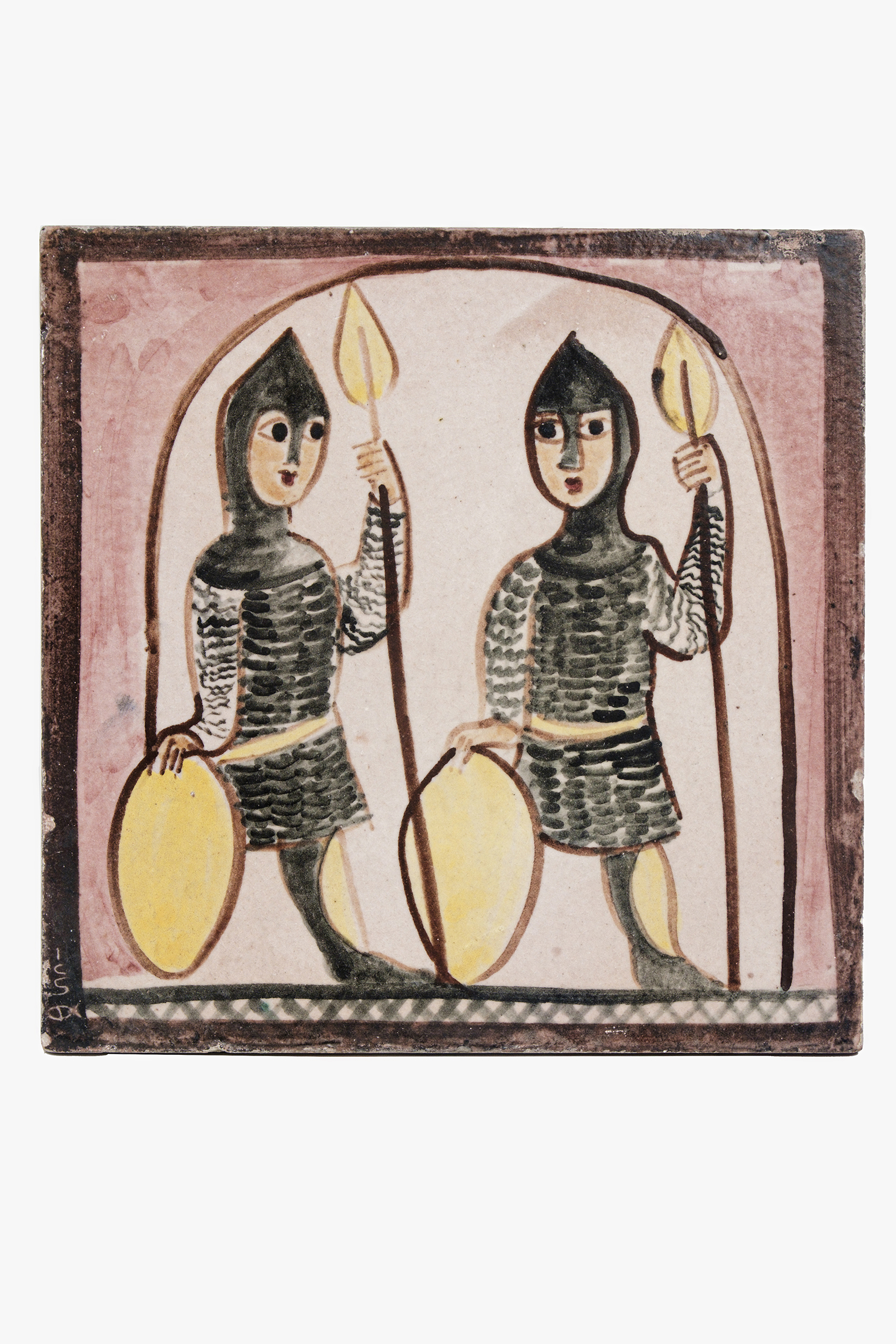 Soldati medievali (piastrella) di Dölker, Richard (prima metà XX)