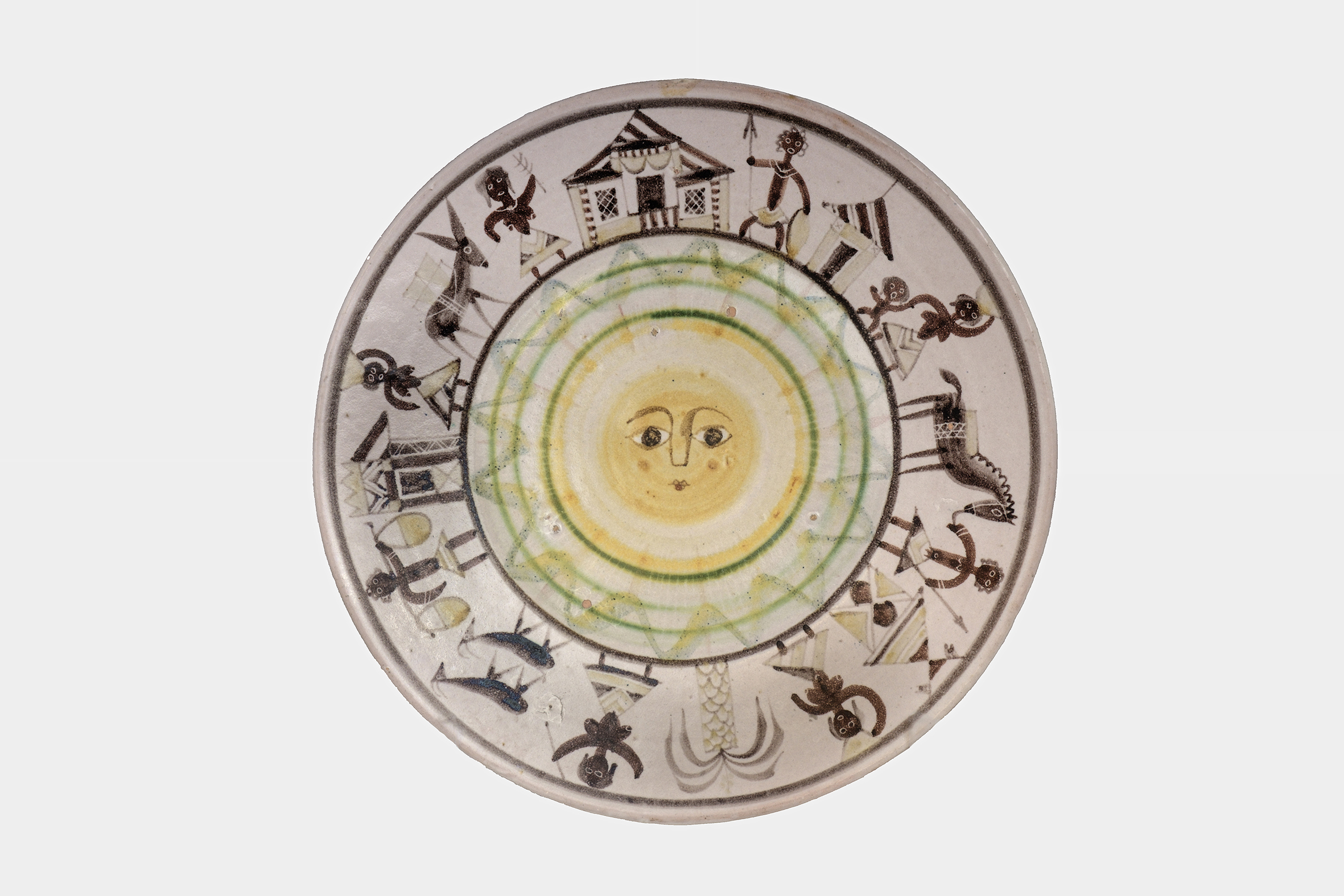 villaggio africano (piatto) di Dölker, Richard (anni venti XX)